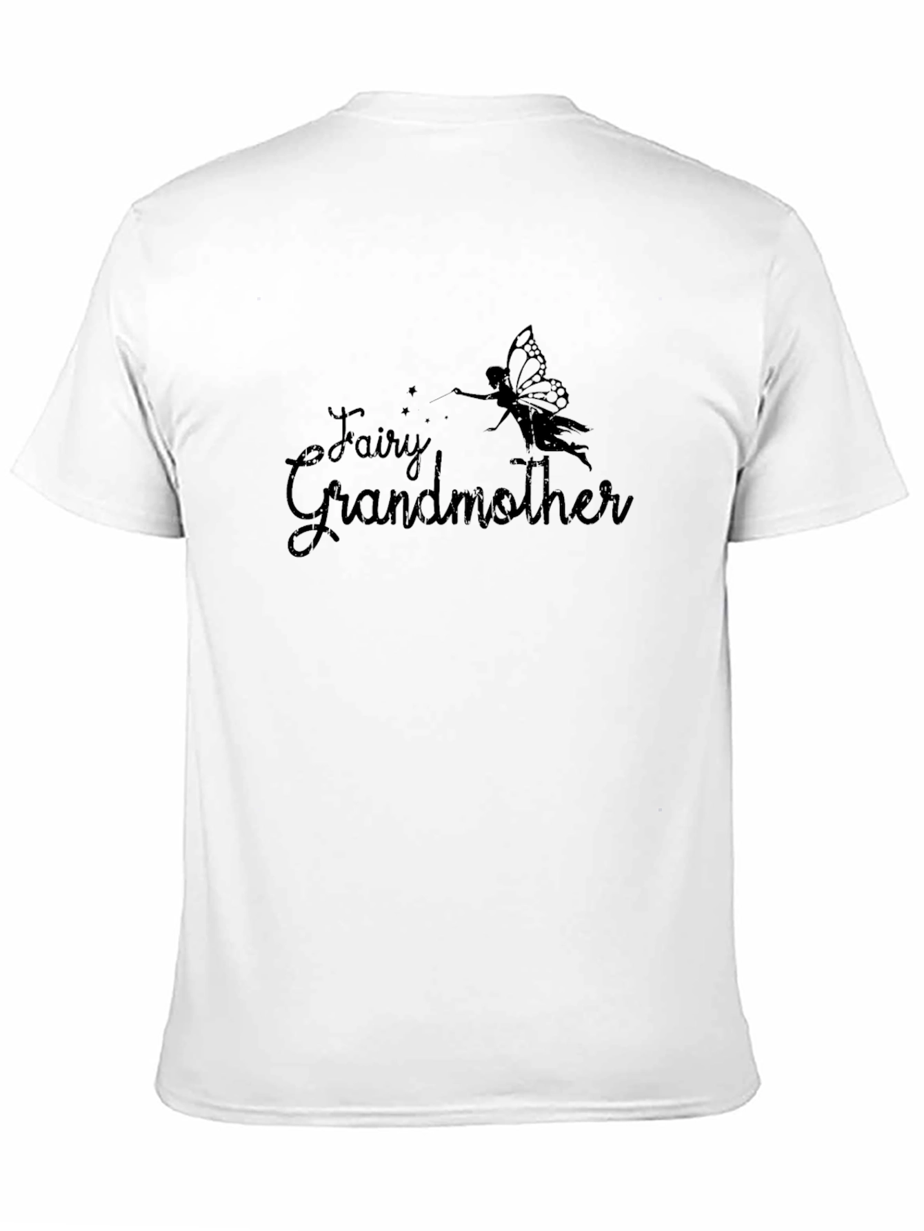 Black Fairy Grandmother Black T-Shirt view 11