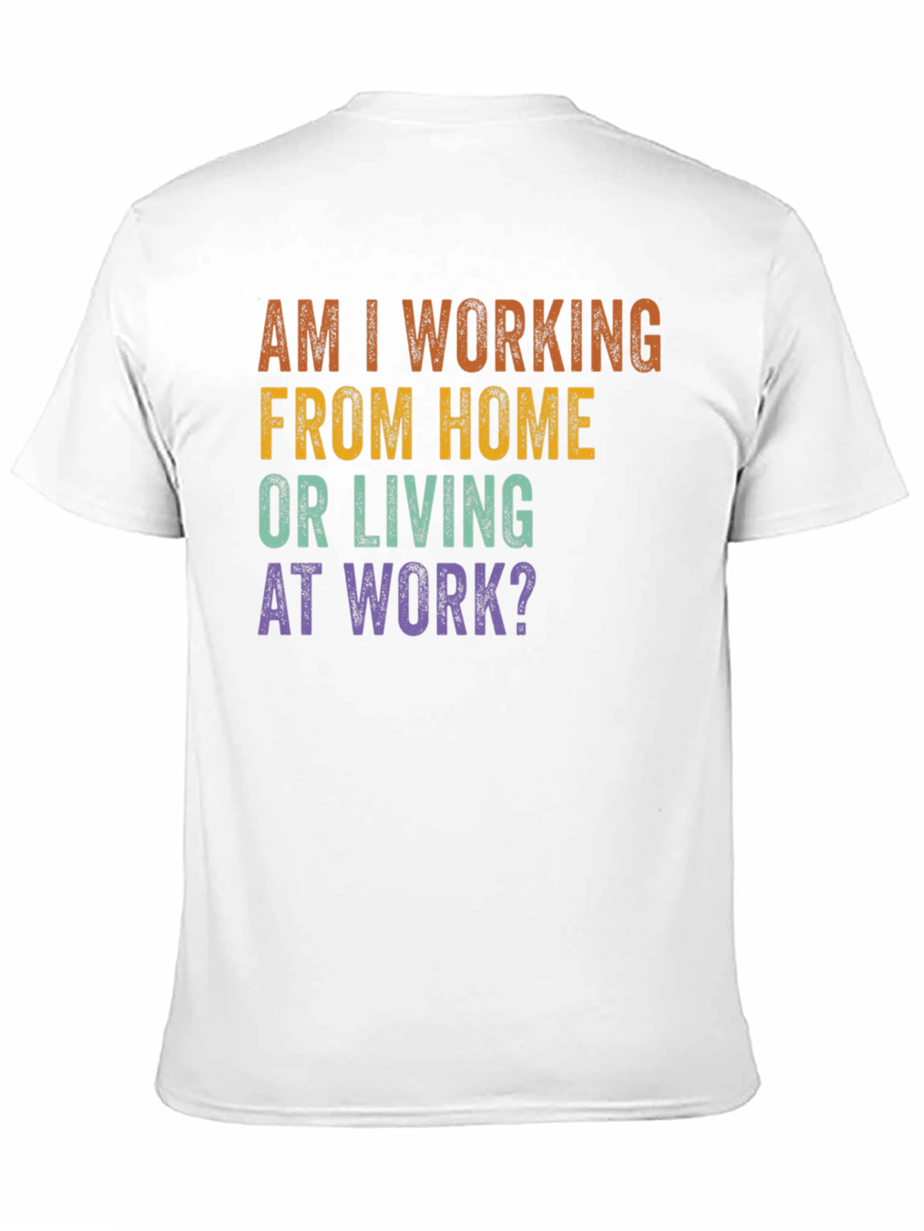 Black Working From Home T-Shirt view 11