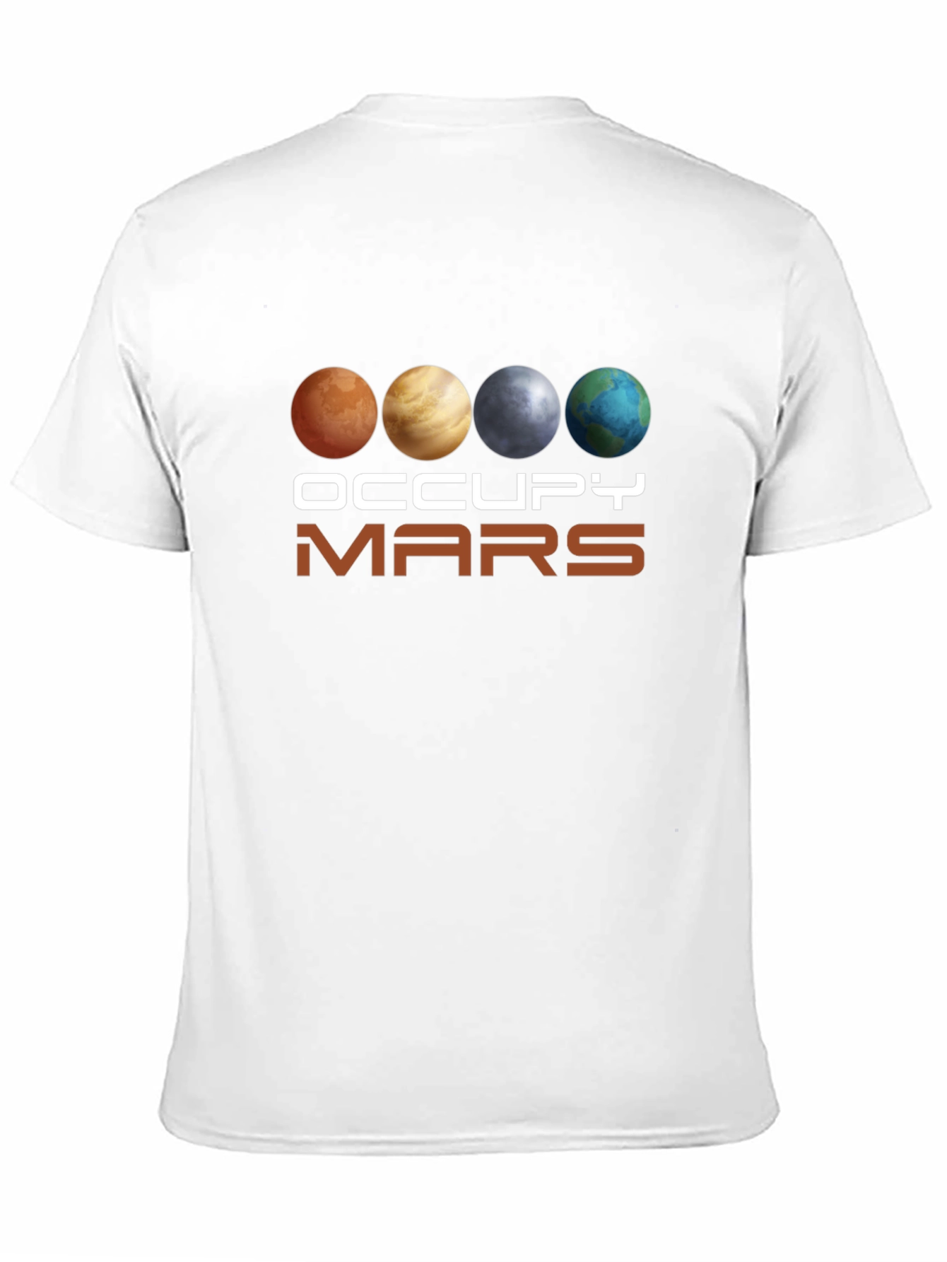 Black Occupy Mars Graphic Tee - Space Exploration T-Shirt view 11