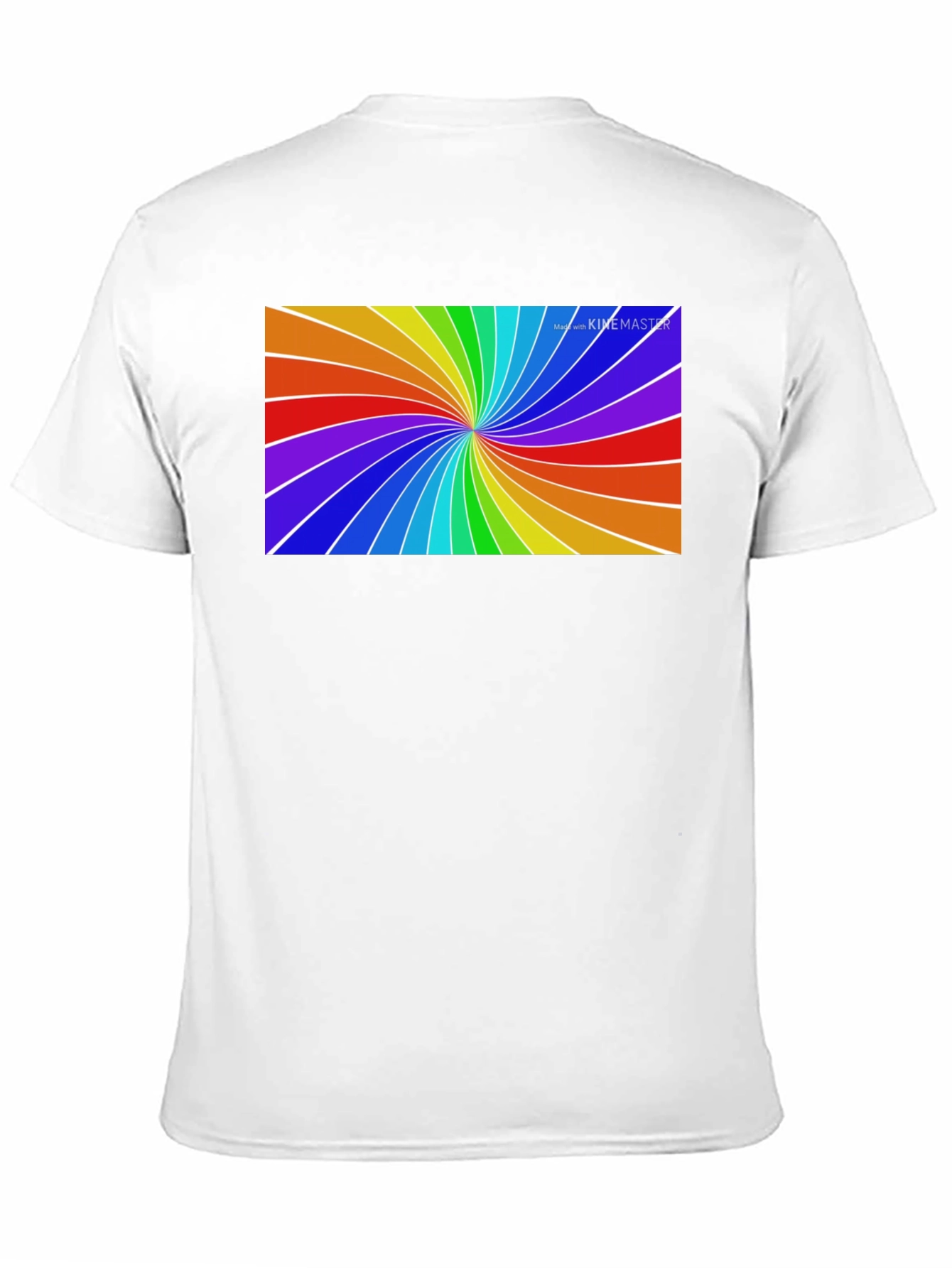 Black Rainbow Swirl Tee - Vivid Graphic Print view 11