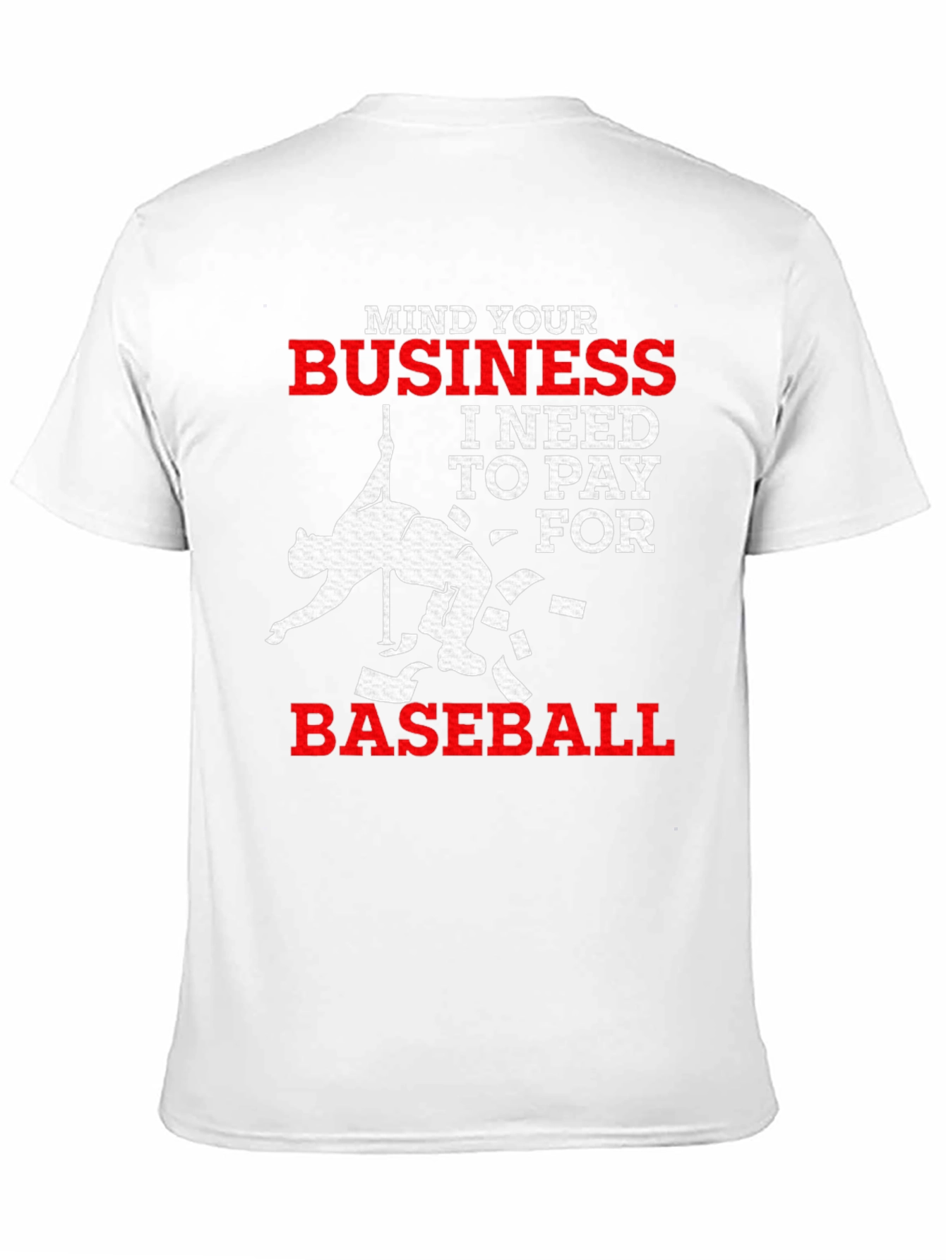 Black Mind Your Business Baseball T-Shirt view 11