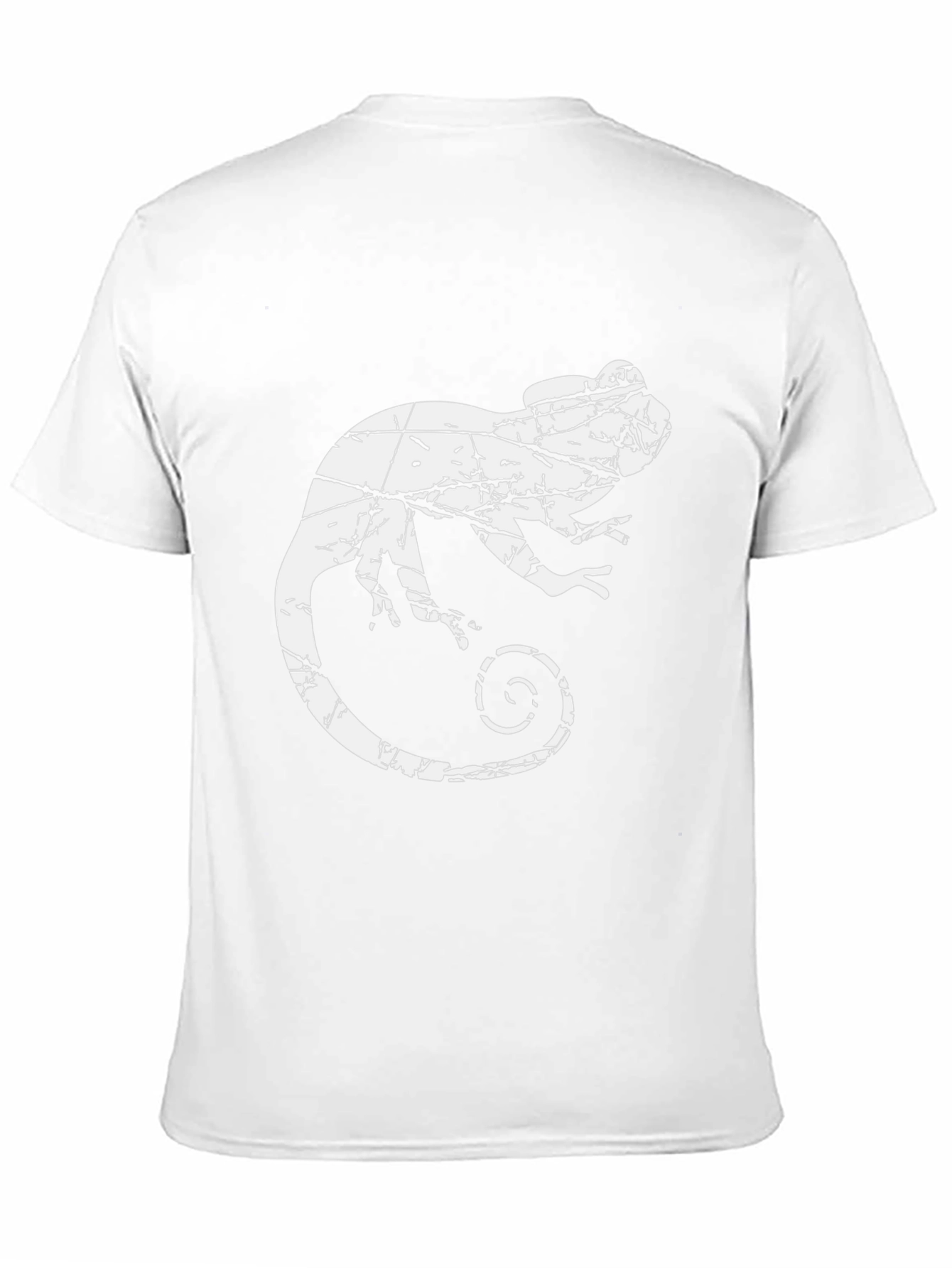 Black Distressed Chameleon Graphic Tee view 11