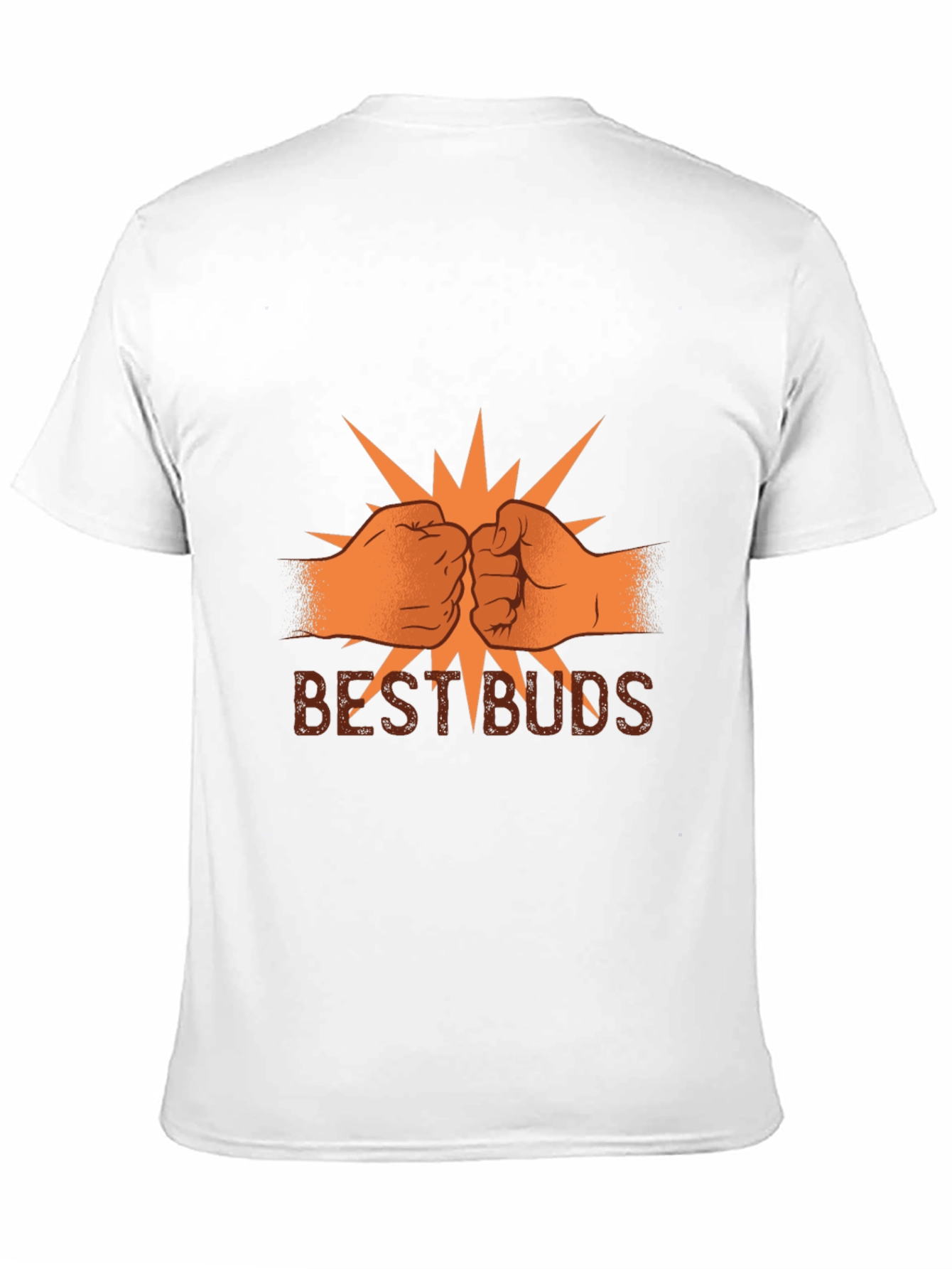 Black Best Buds Graphic Tee - Black Cotton Blend T-Shirt view 11