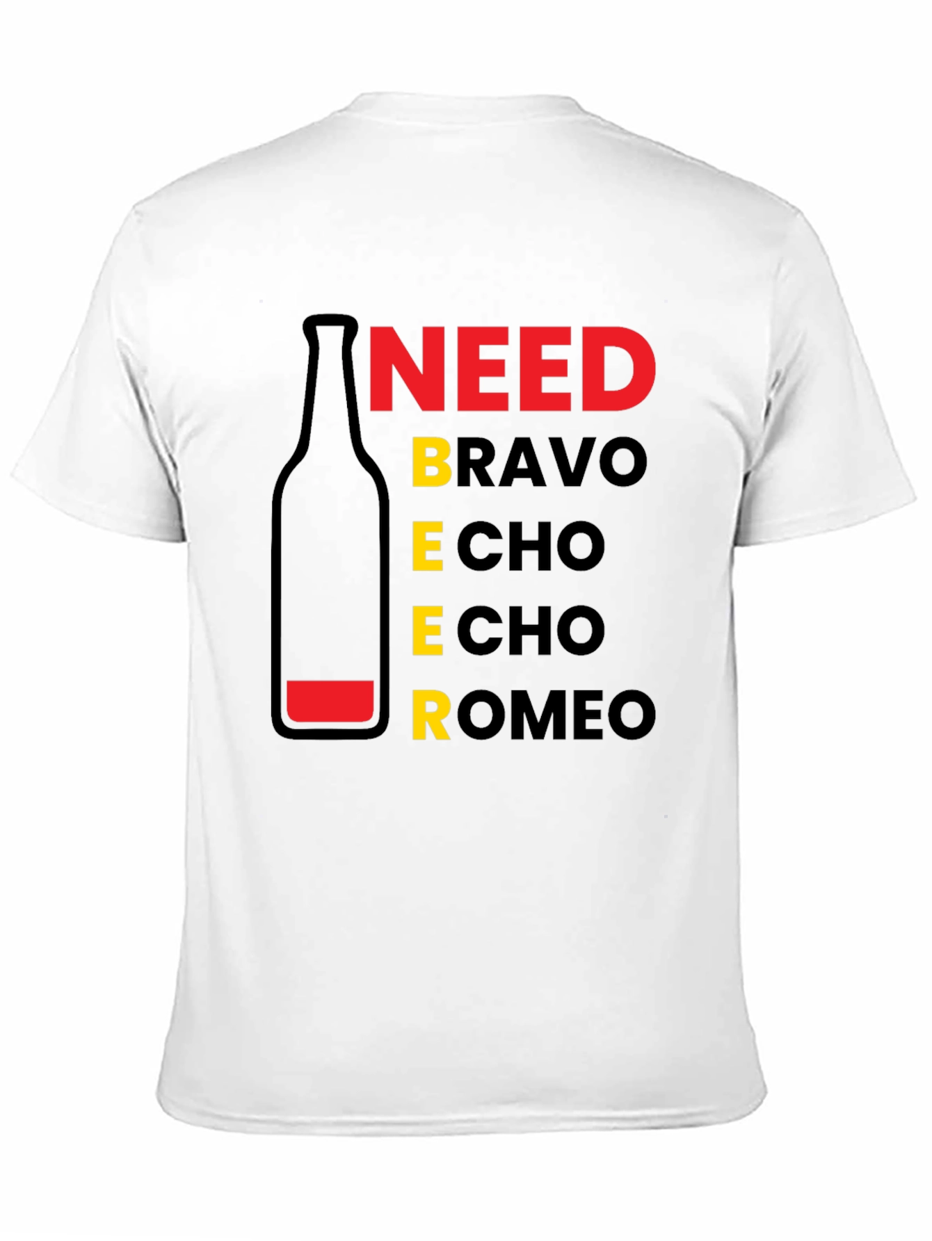 Black Need Beer T-Shirt - Funny Graphic Tee view 11