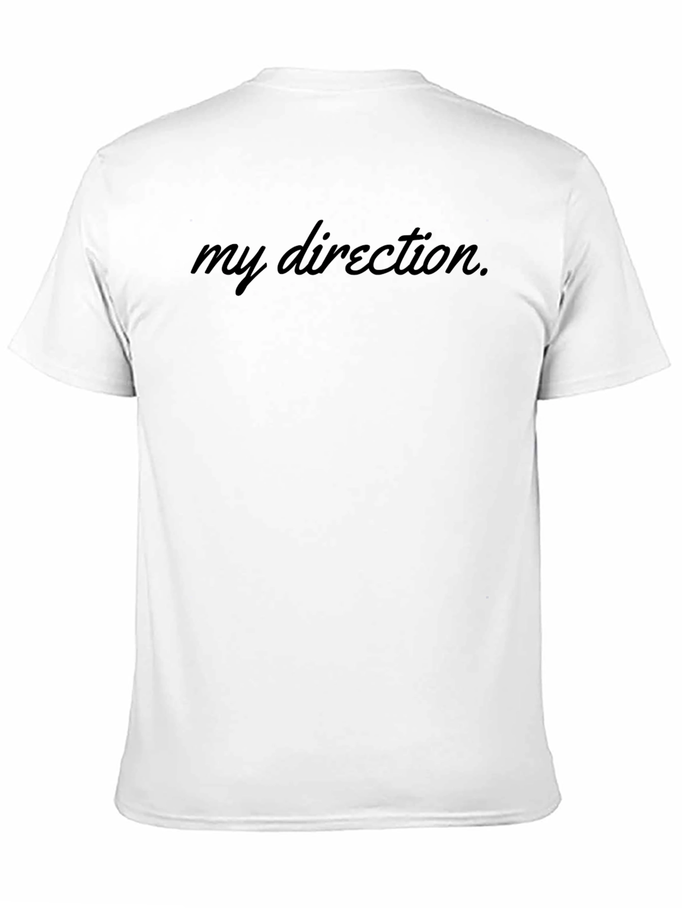 Black My Direction Men's Black T-Shirt view 11