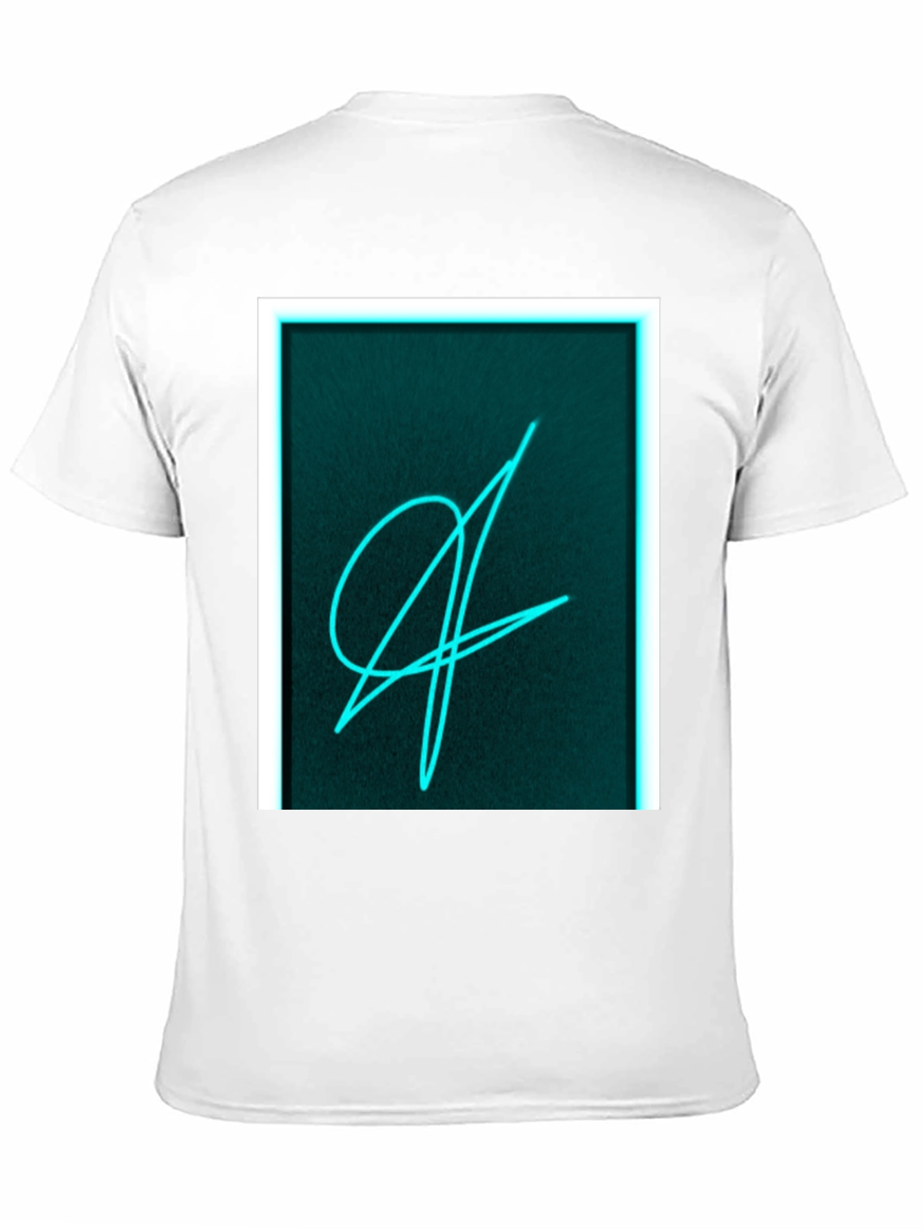 Black Neon Scribble Graphic Black T-Shirt view 11