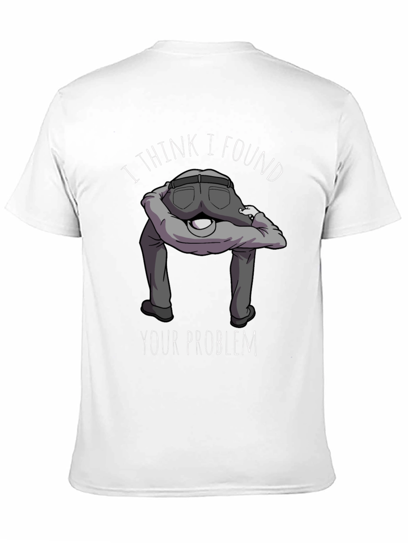 Black I Found Your Problem Funny Graphic T-Shirt view 11