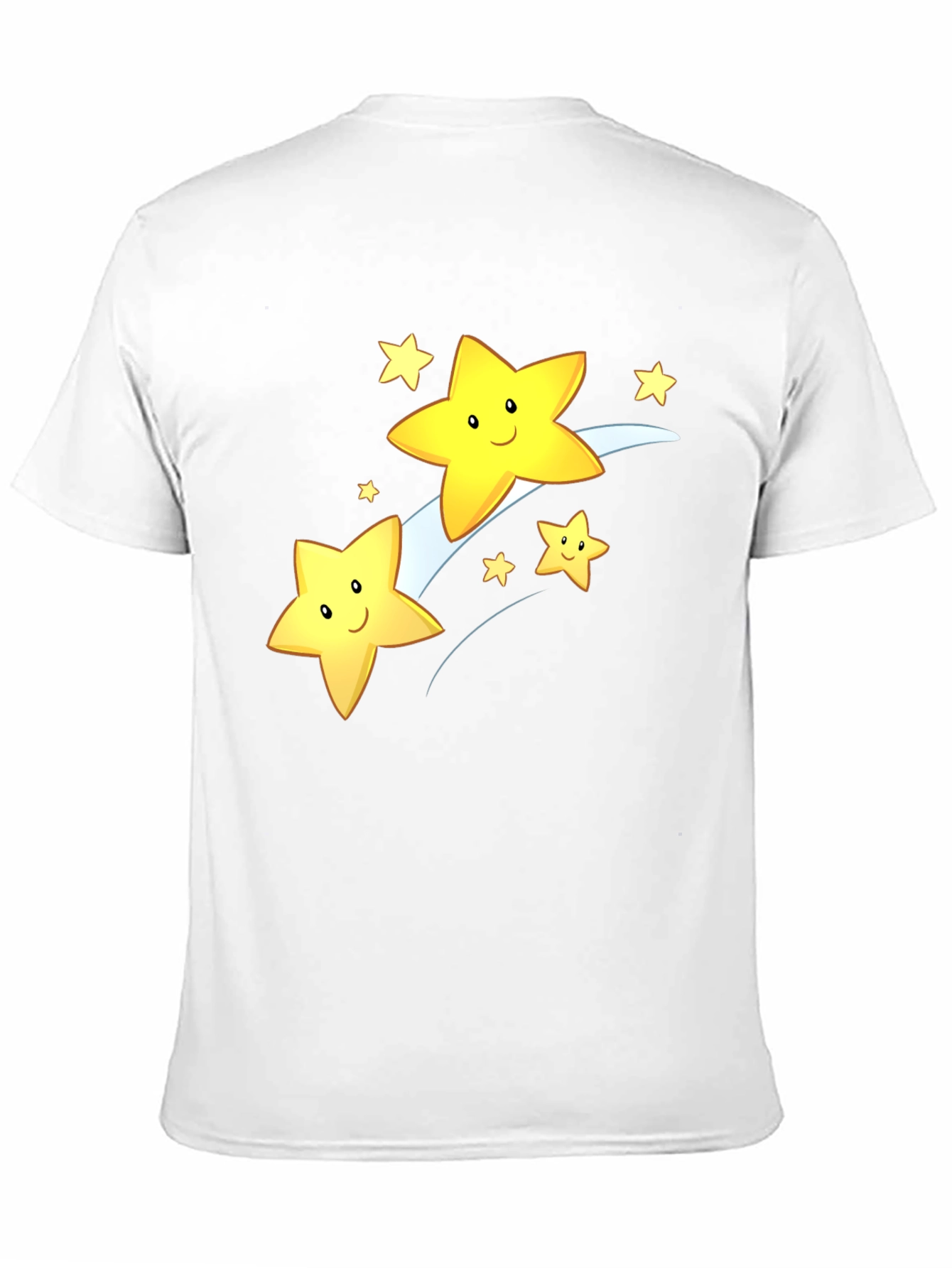 Black Shooting Star Graphic Tee - Black Cotton Blend view 11