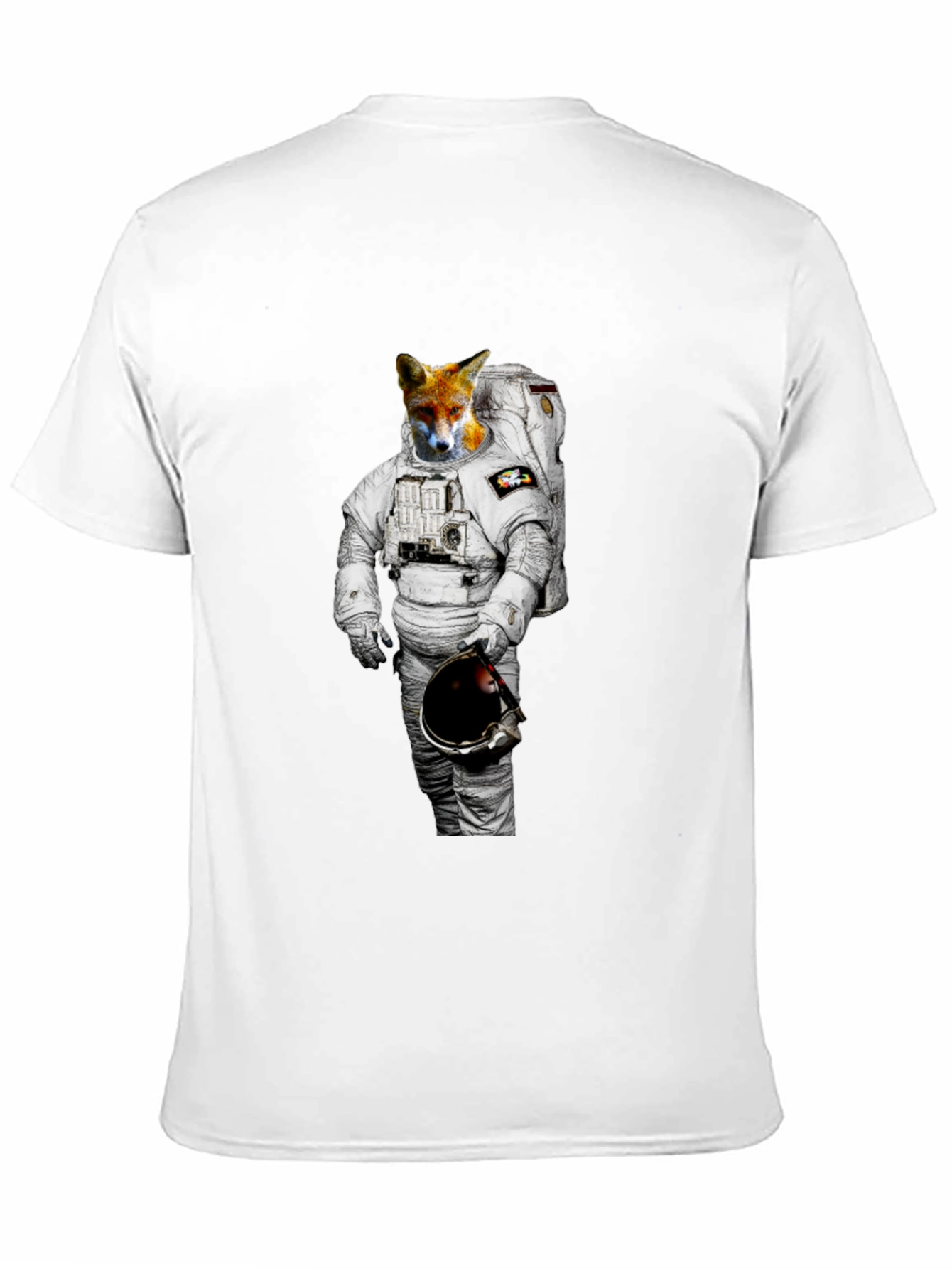 Black Fox Astronaut Graphic Tee - Mens Black T-Shirt view 11