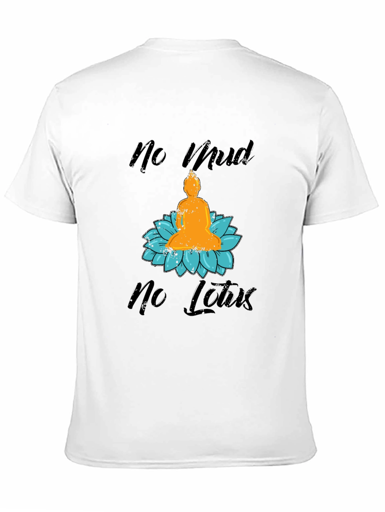 Black No Mud No Lotus Graphic Tee view 11