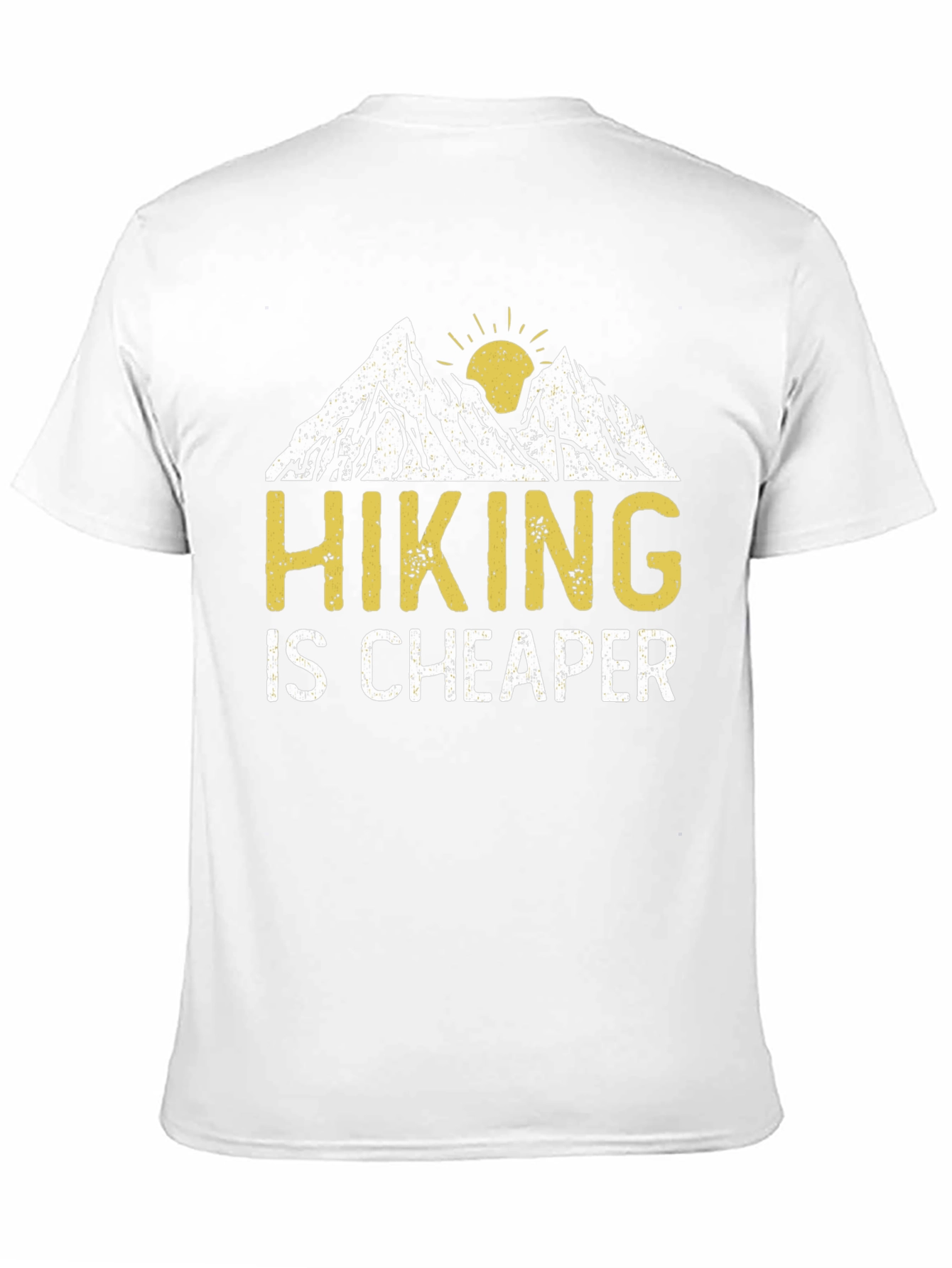 Black Hiking is Cheaper Graphic T-Shirt view 11