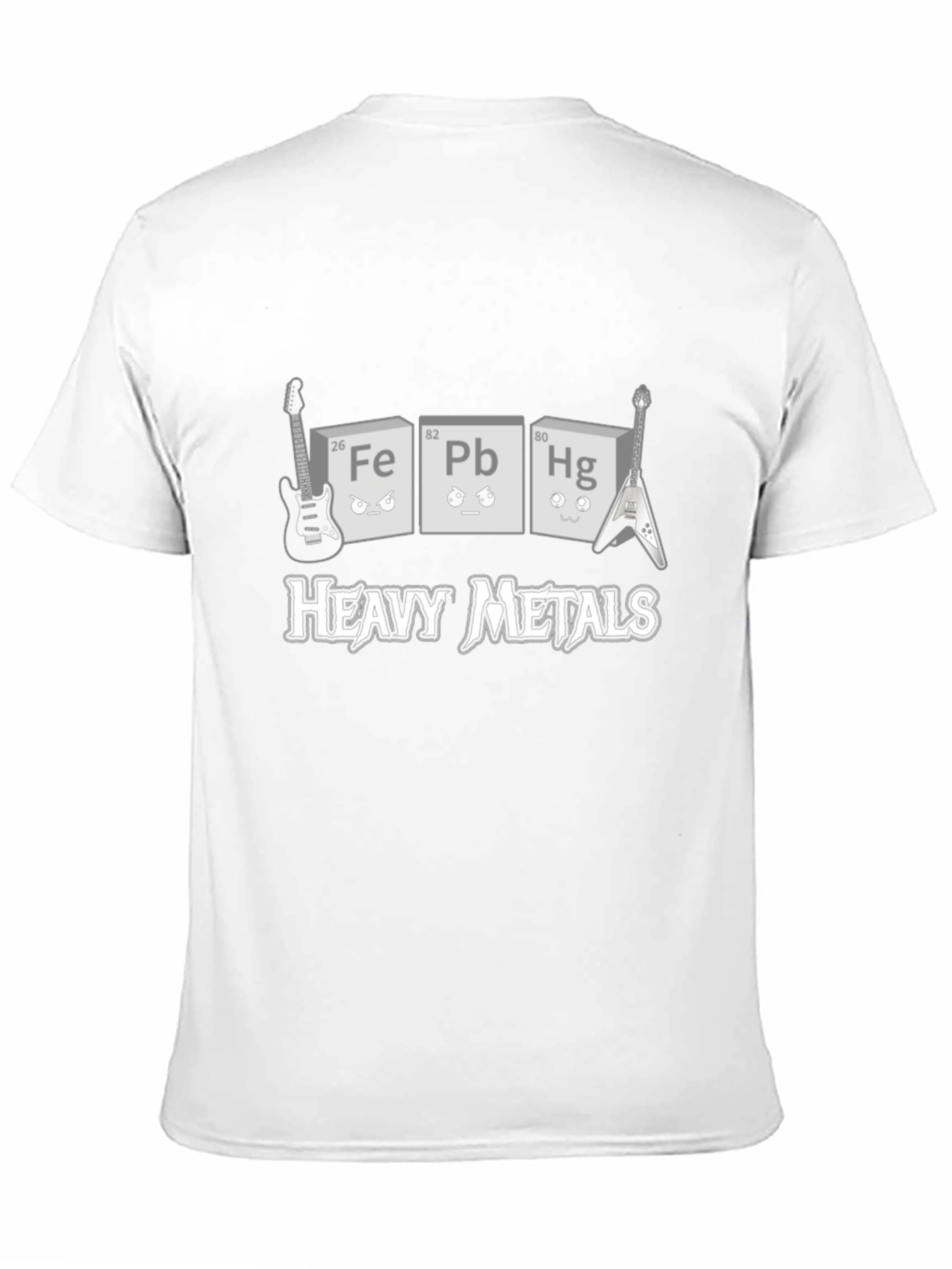 Black Heavy Metals T-Shirt Periodic Table Elements Band Tee view 11