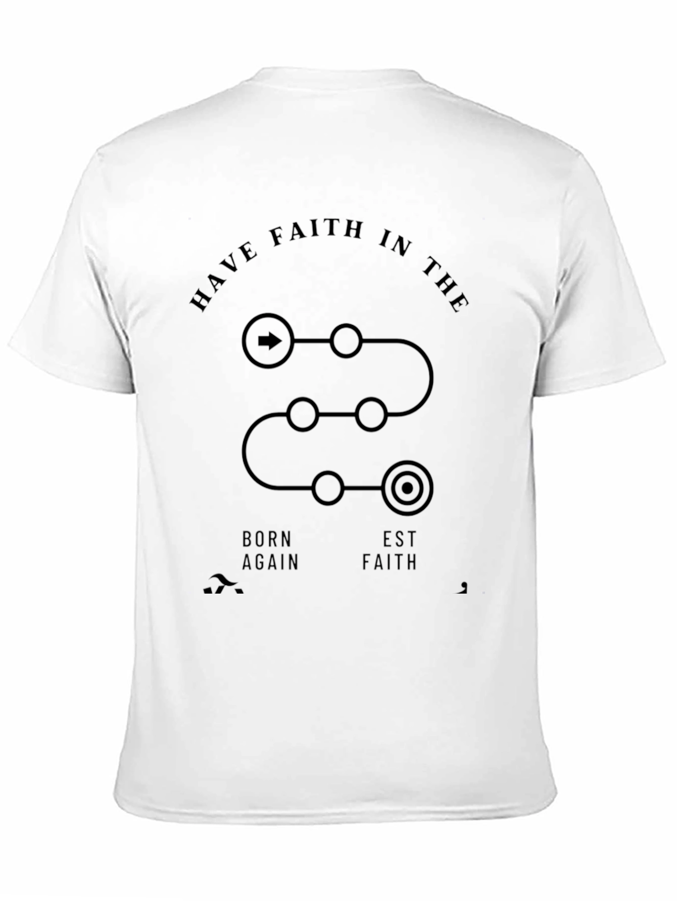 Black Faith Journey Black T-Shirt view 11