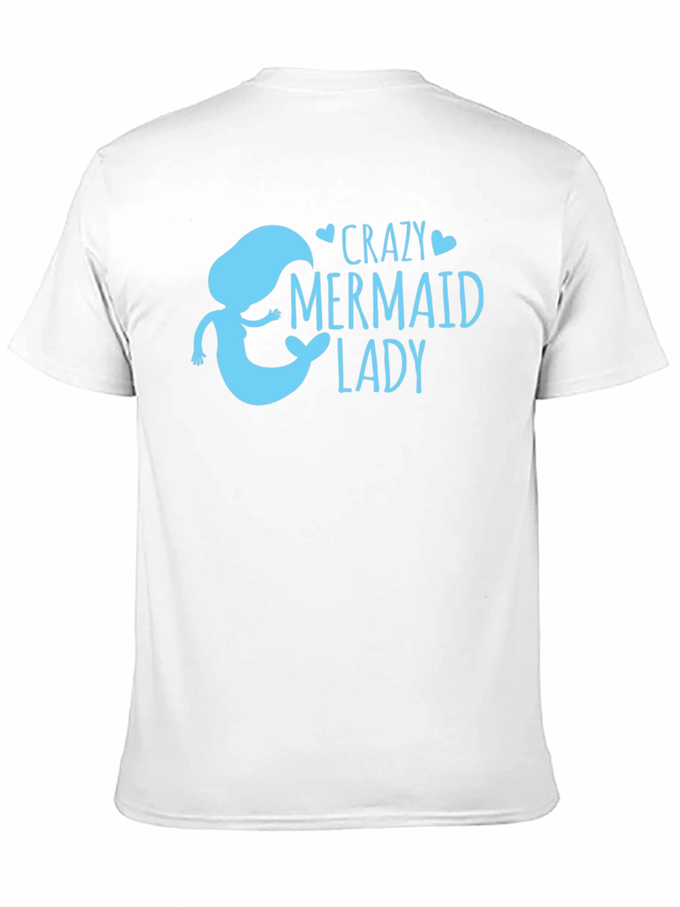 Black Crazy Mermaid Lady T-Shirt view 11