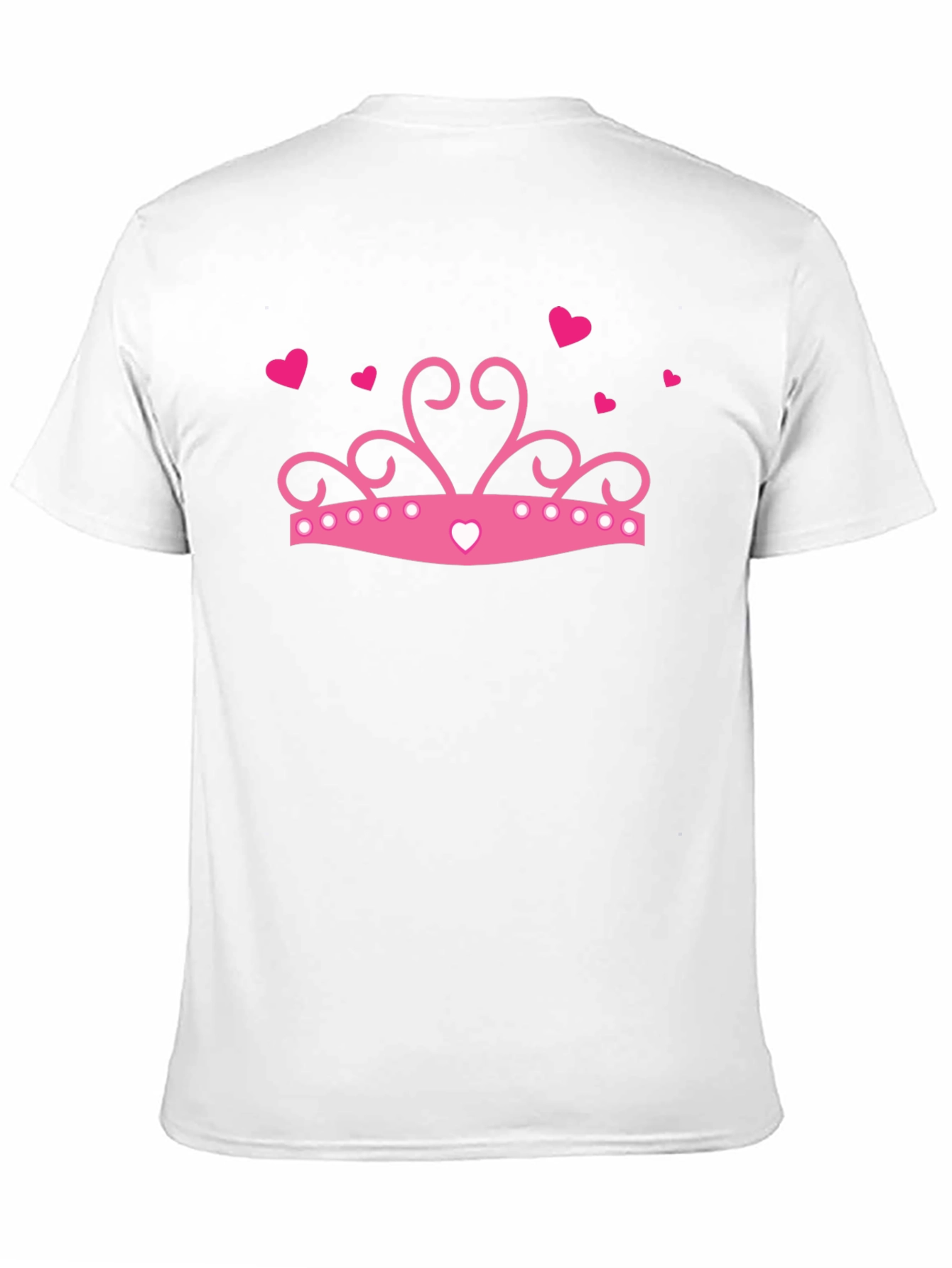 Black Pink Crown Hearts Black T-Shirt view 11