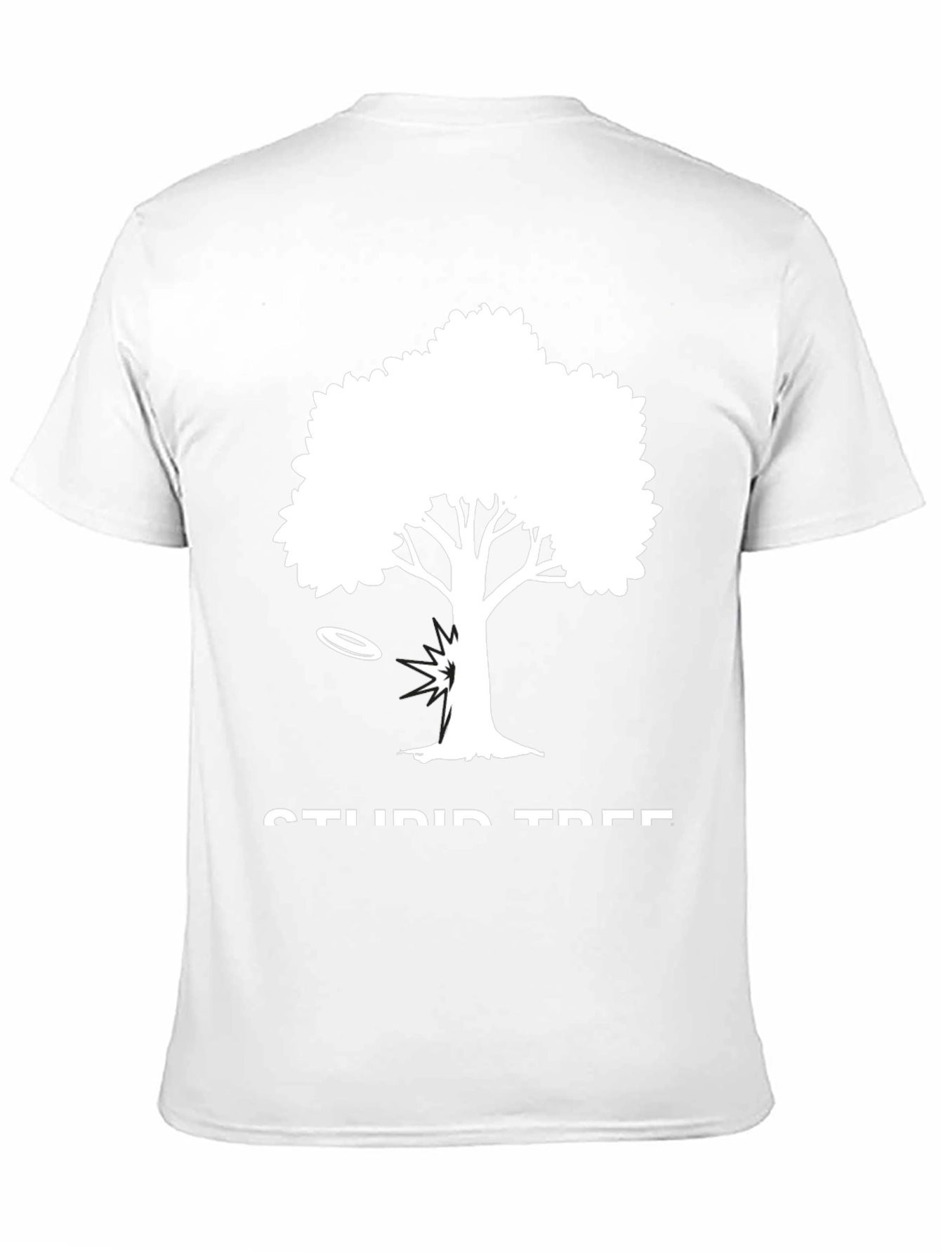 Black Stupid Tree Disc Golf T-Shirt - Funny Gift view 11