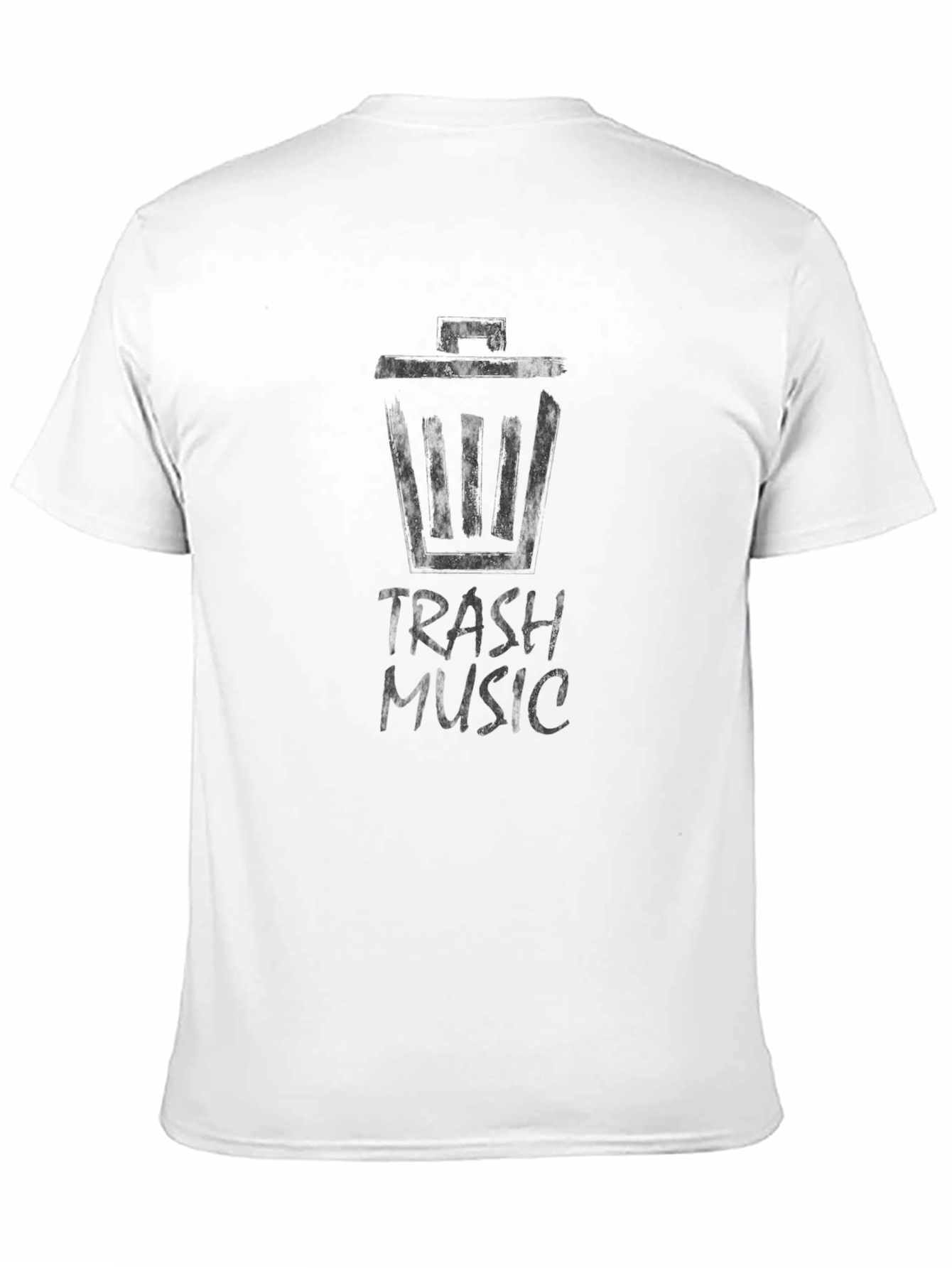 Black Trash Music Graphic Tee - Black Unisex T-Shirt view 11