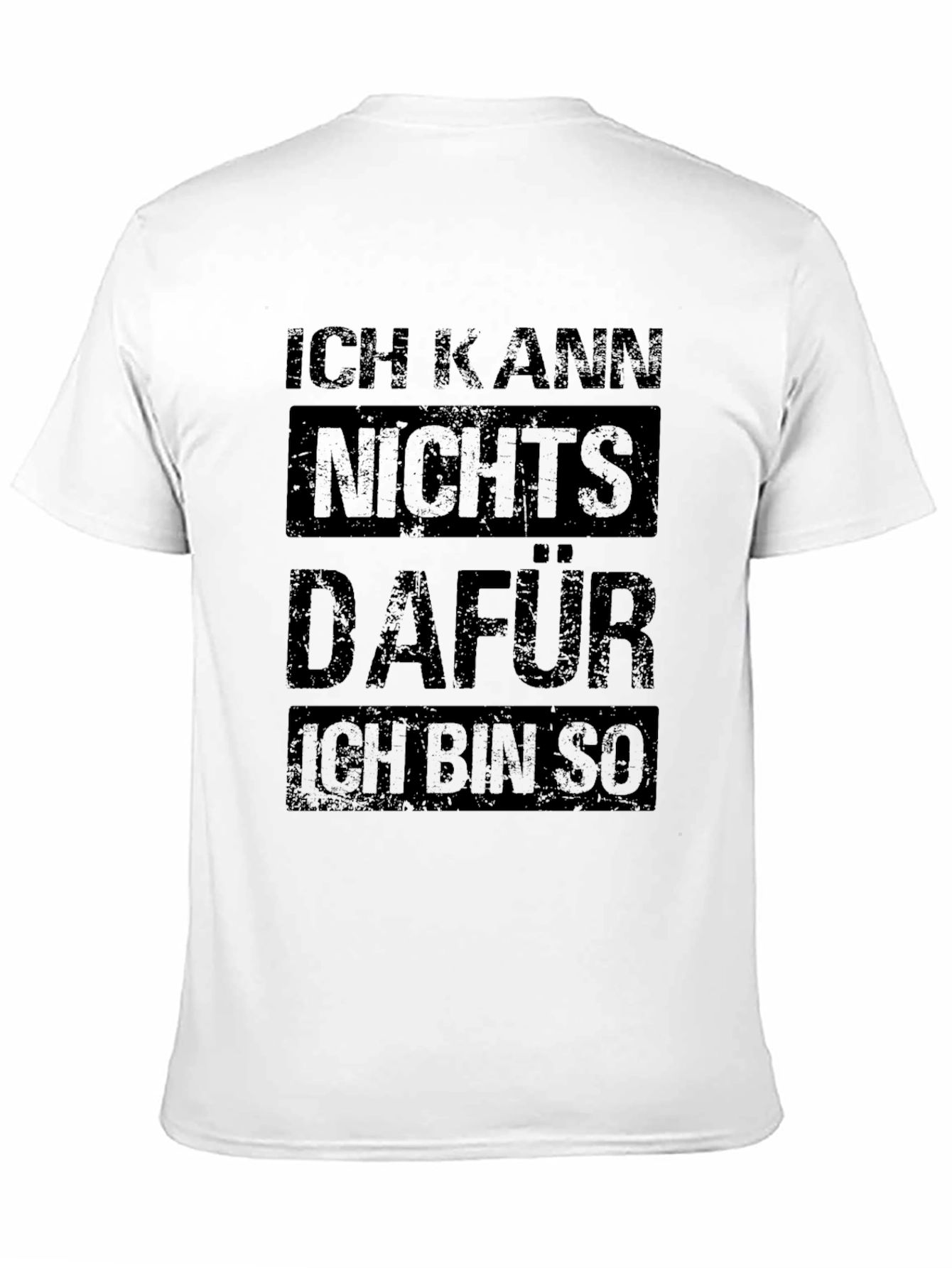 Black German Slogan T-Shirt - Ich Kann Nichts Dafur view 11