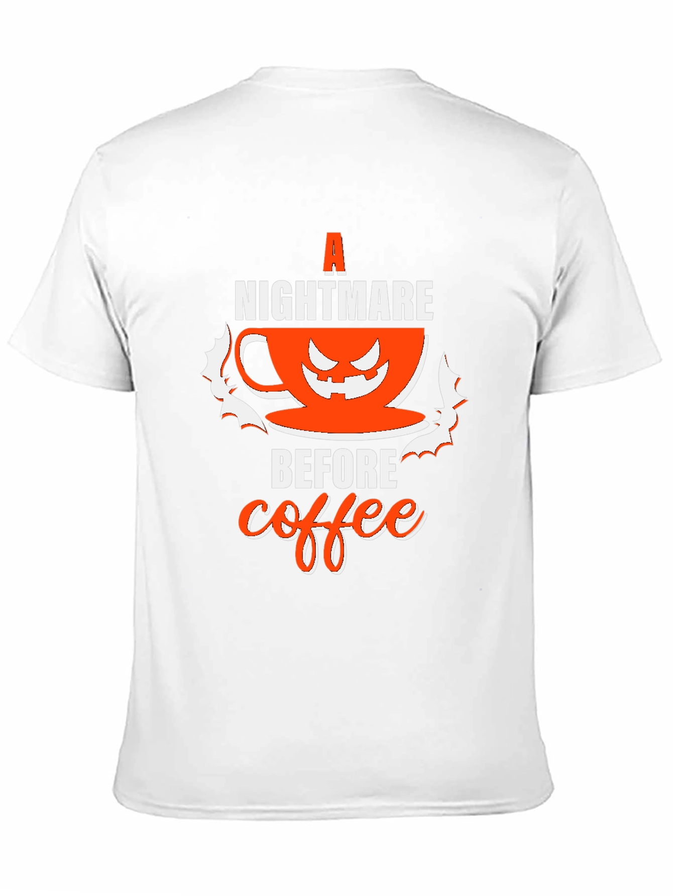 Black Nightmare Before Coffee Halloween T-Shirt view 11