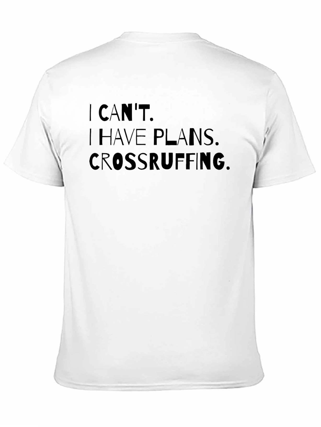 Black Crossruffing Plans Graphic T-Shirt view 11
