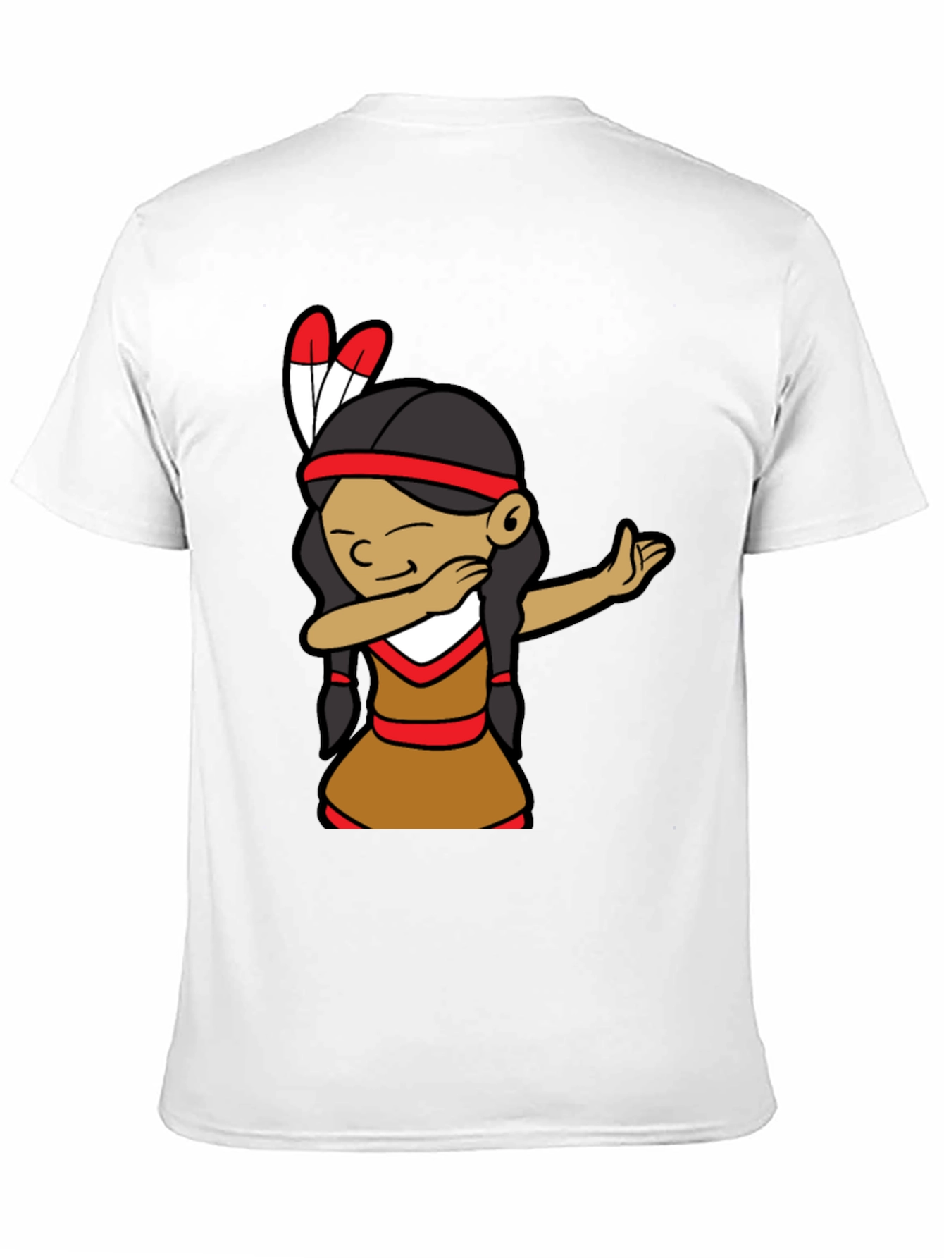 Black Native American Dab Dance Graphic Tee view 11