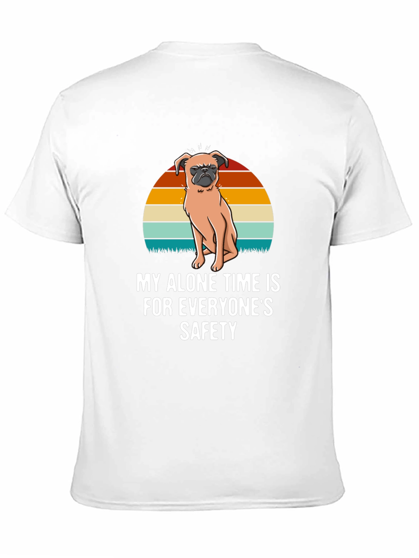 Black Funny Pug T-Shirt: My Alone Time is For Everyone's Safety view 11
