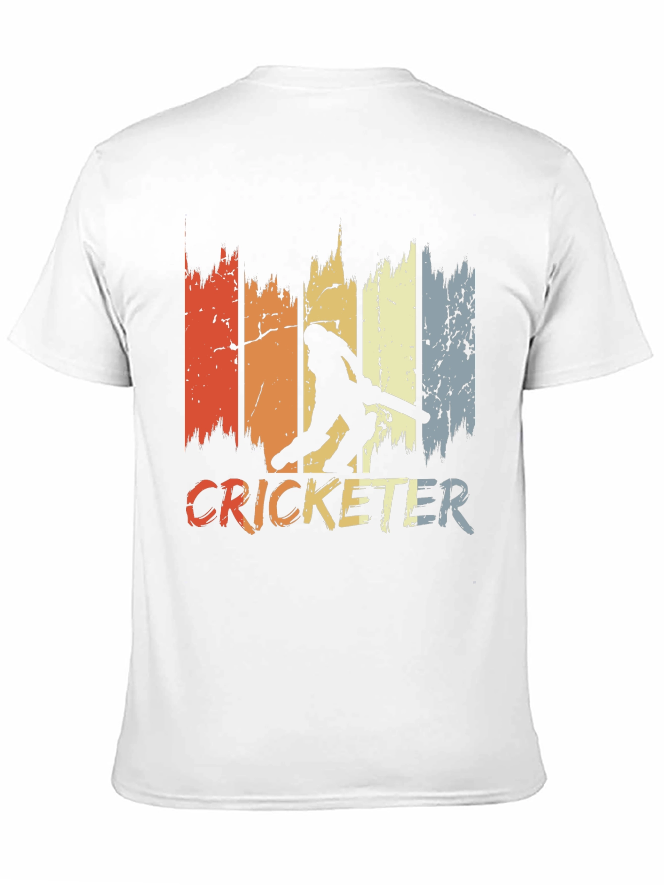 Black Vintage Cricketer T-Shirt - Retro Style view 11