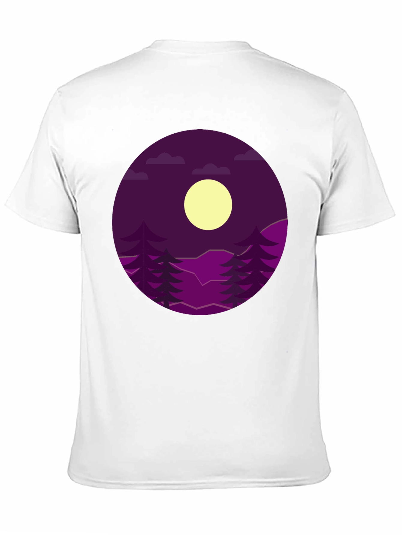 Black Night Sky Graphic Tee - Black Cotton Blend view 11