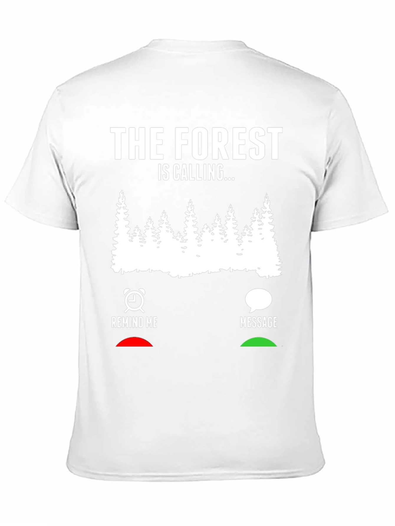 Black The Forest Is Calling Men's Black Graphic Tee view 11