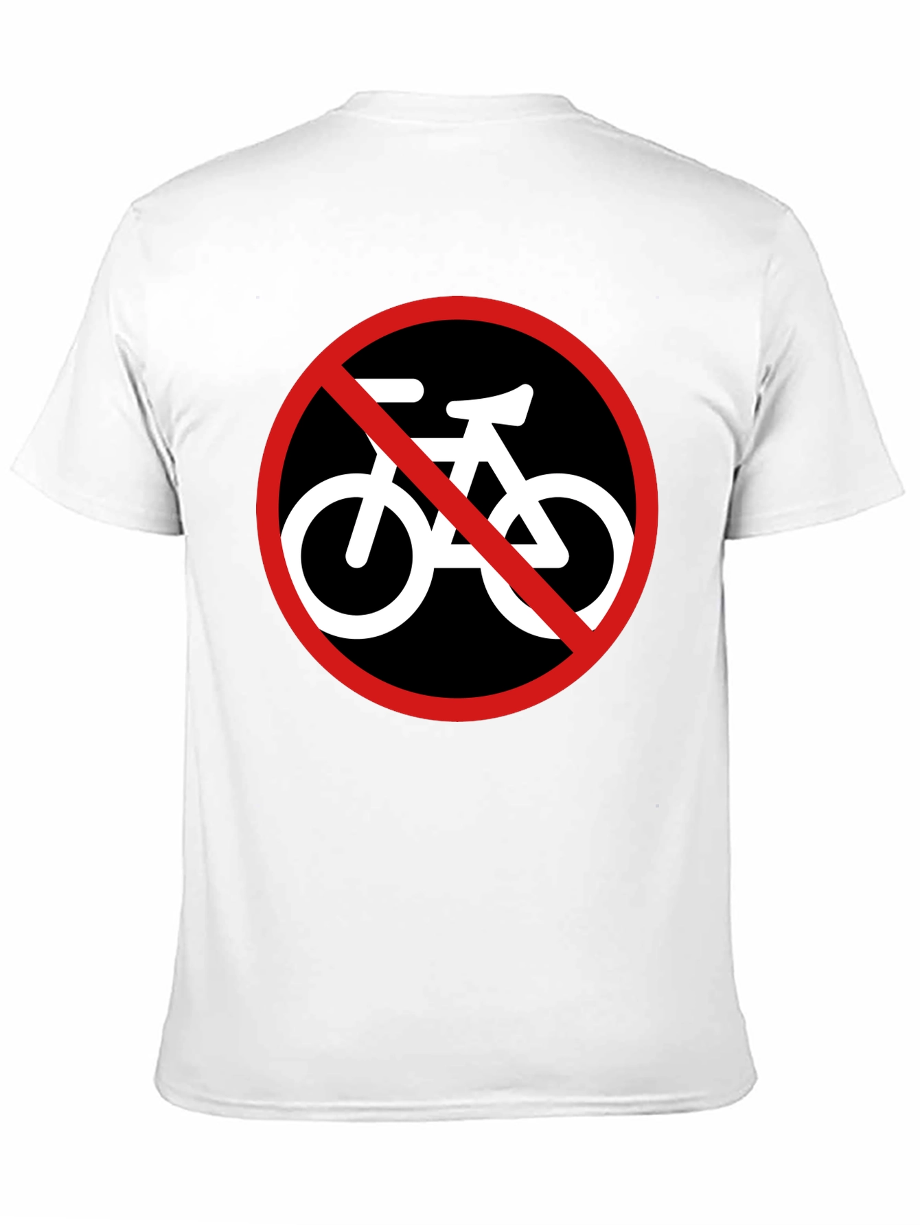 Black No Bikes Allowed Graphic Tee - Mens Black T-Shirt view 11