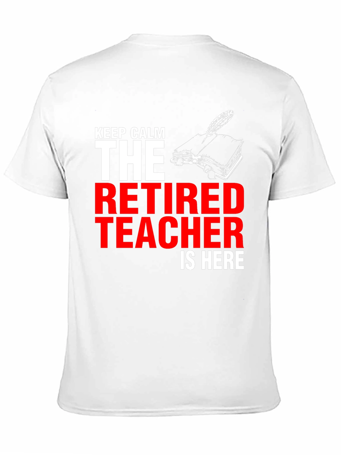 Black Retired Teacher T-Shirt - Keep Calm view 11