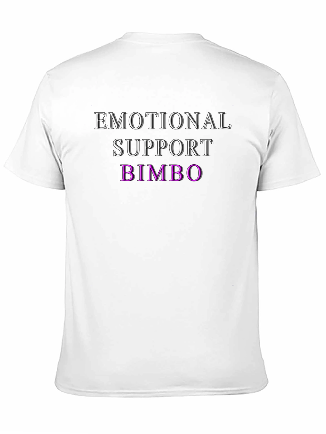 Black Emotional Support Bimbo Graphic T-Shirt view 11