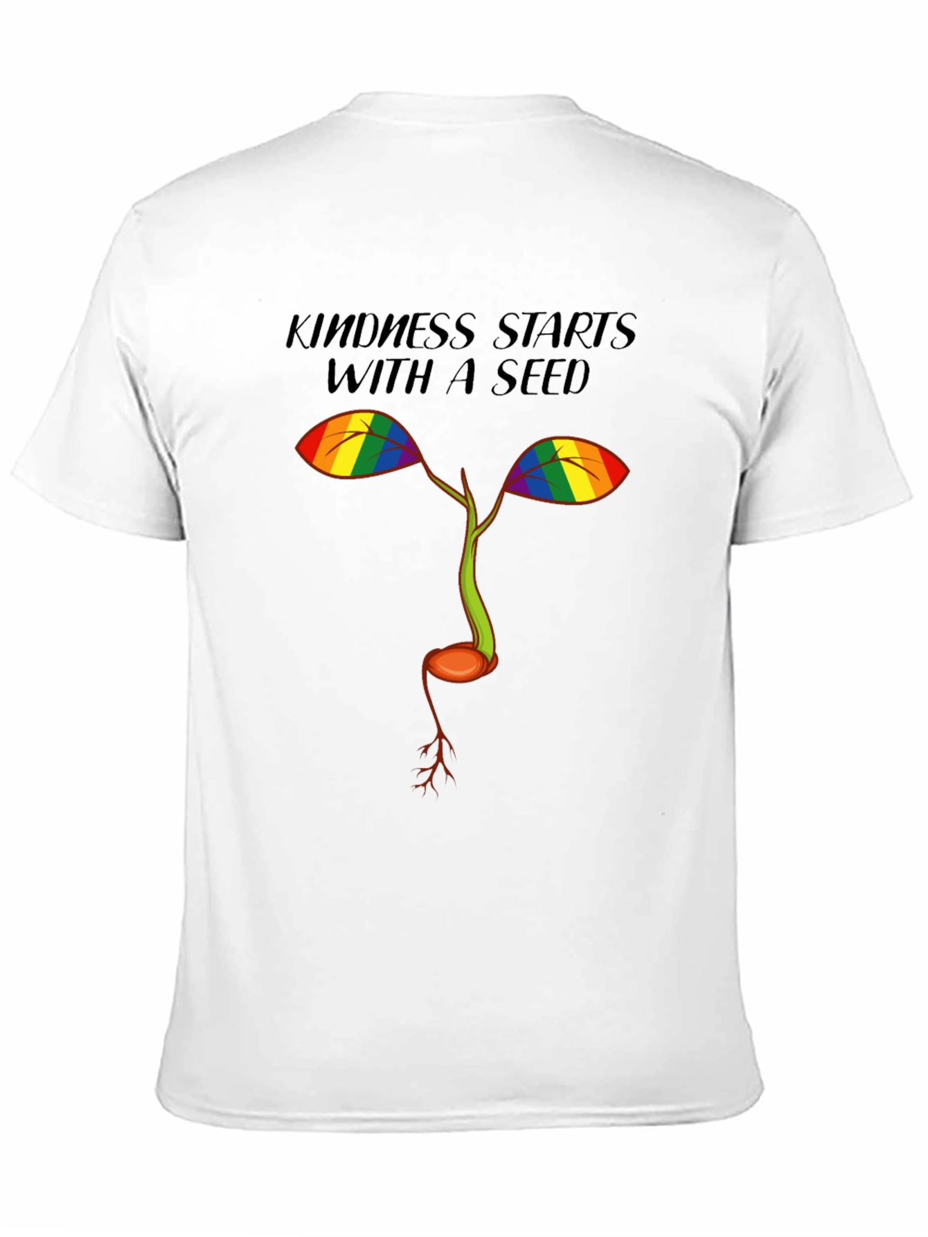 Black Kindness Starts with a Seed Black T-Shirt view 11