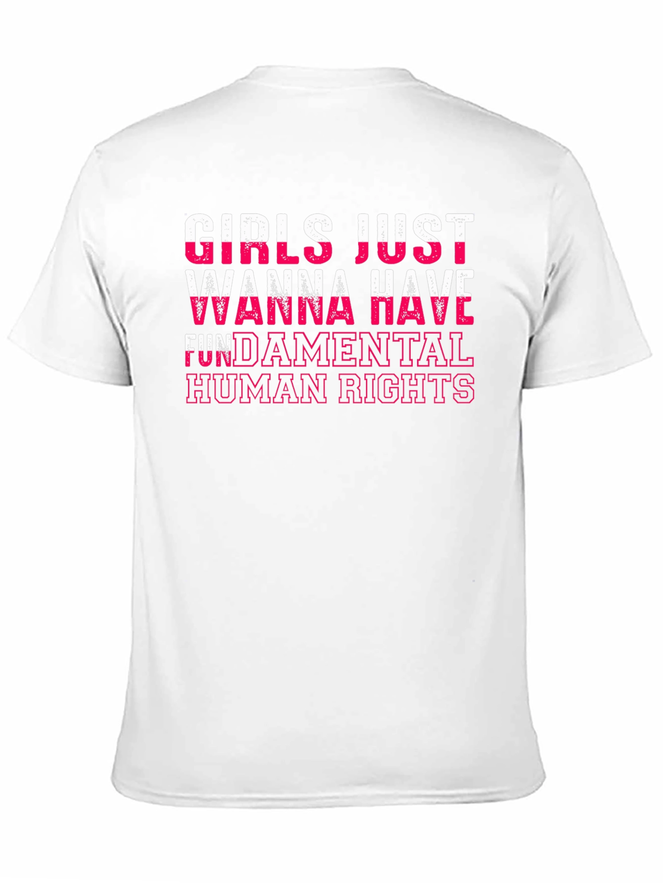 Black Girls Just Wanna Have Fundamental Human Rights T-Shirt view 11