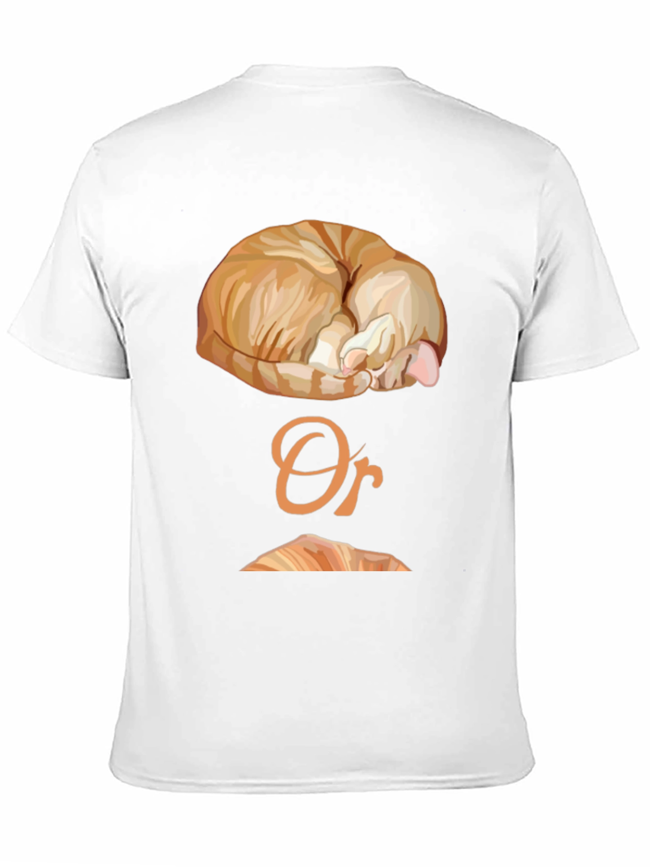 Black Cat Nap or Croissant Graphic T-Shirt view 11