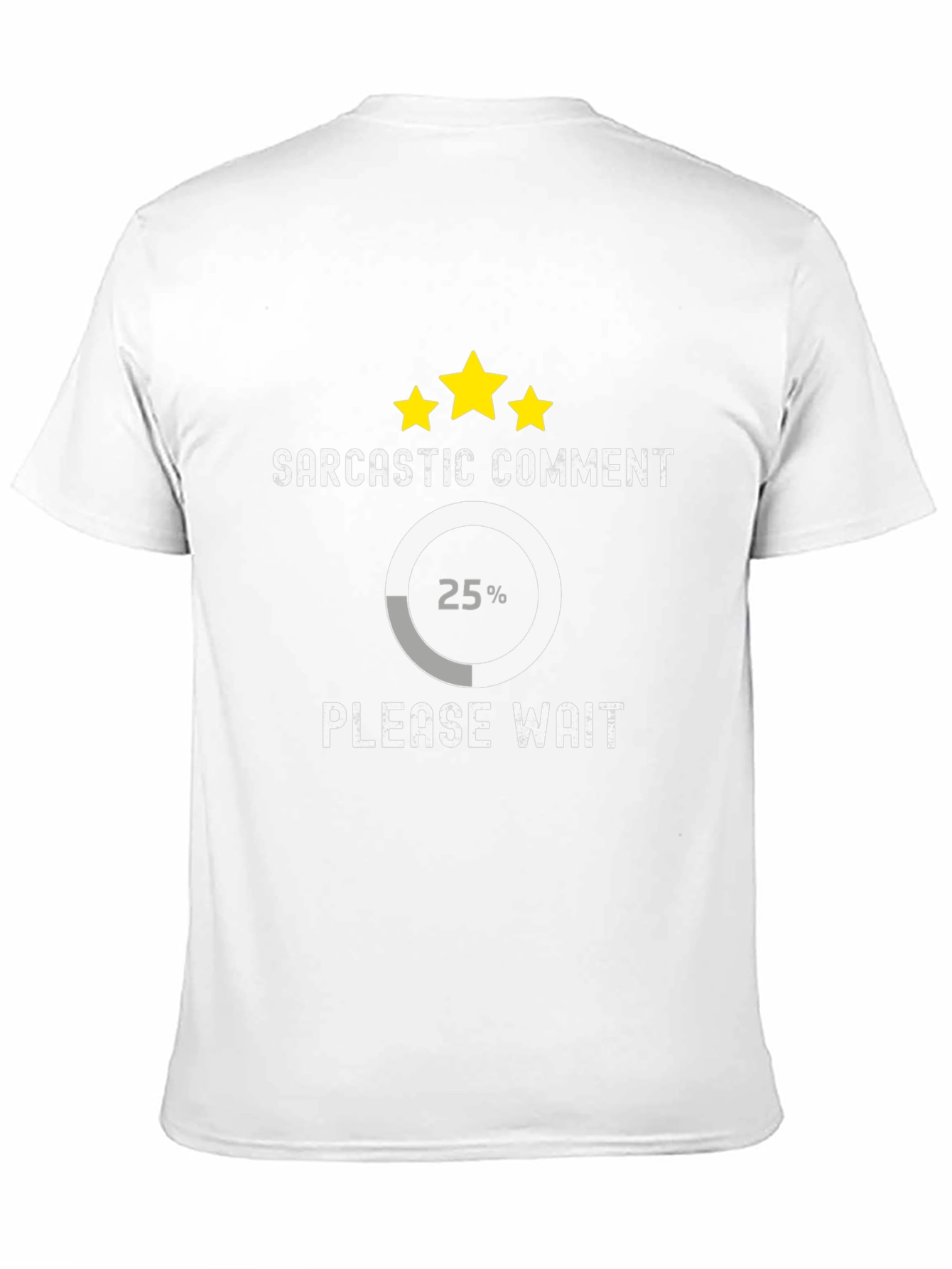 Black Sarcastic Comment Loading T-Shirt view 11