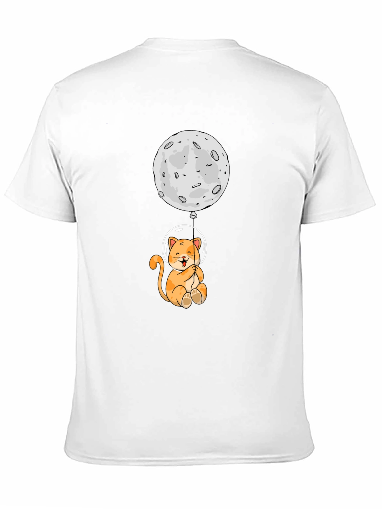 Black Astronaut Cat & Moon Graphic Tee view 11