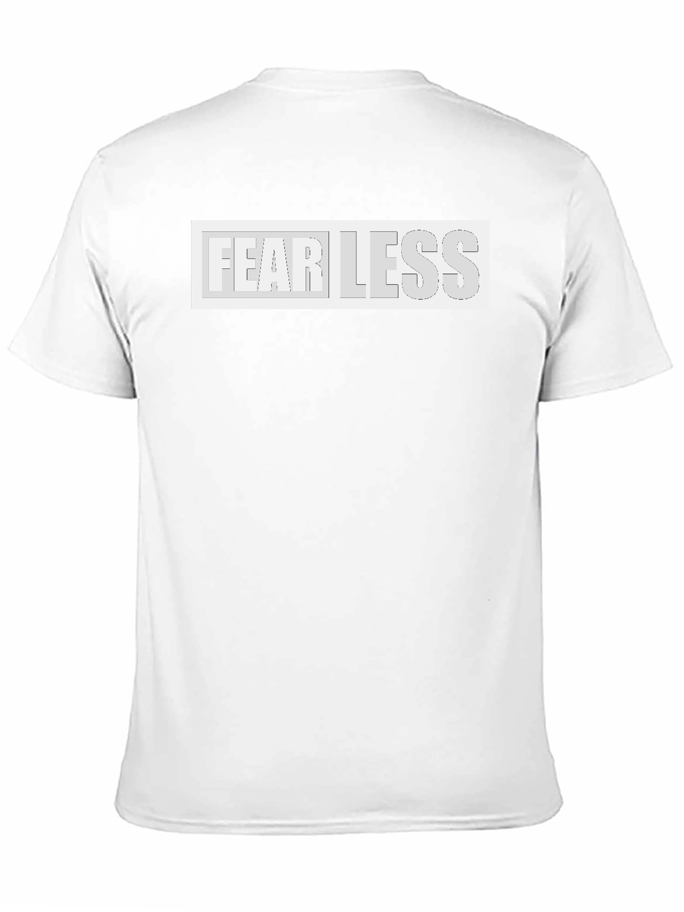 Black Fearless Graphic Print Black T-Shirt view 11