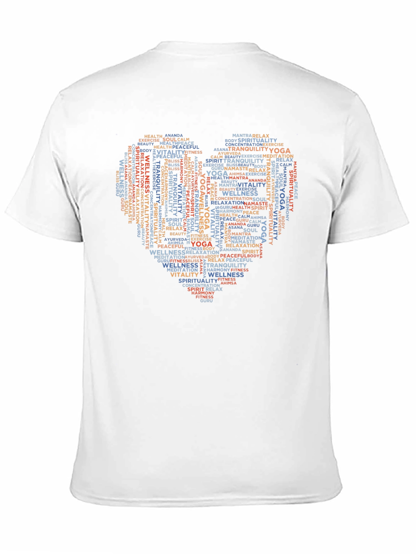 Black Yoga Wellness Heart T-Shirt view 11