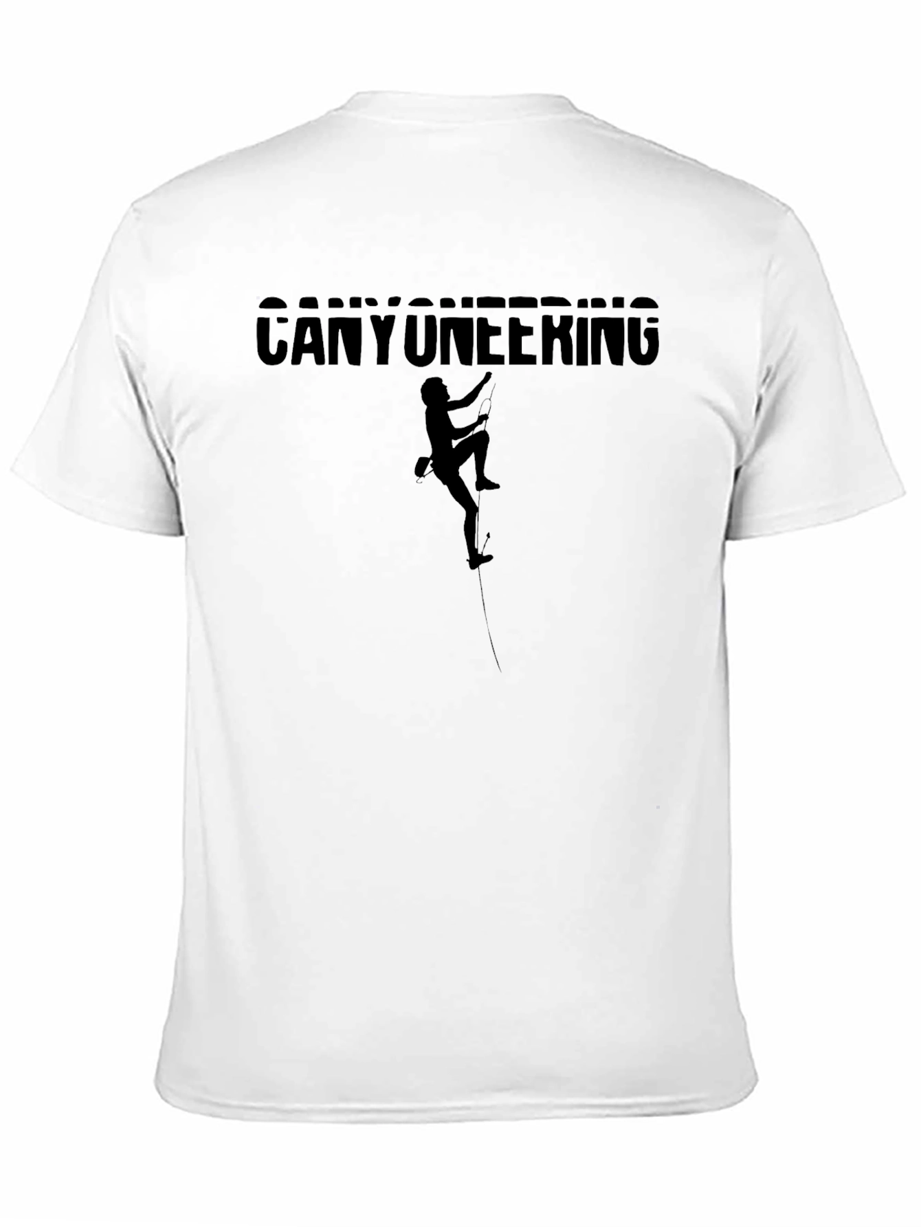 Black Canyoneering Black T-Shirt - Adventure Climbing view 11
