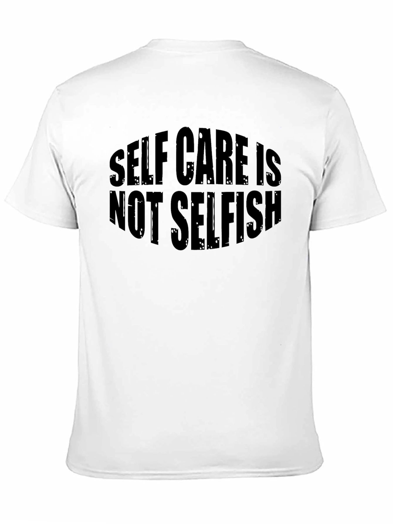 Black Self Care Is Not Selfish Graphic Tee - Black T-Shirt view 11