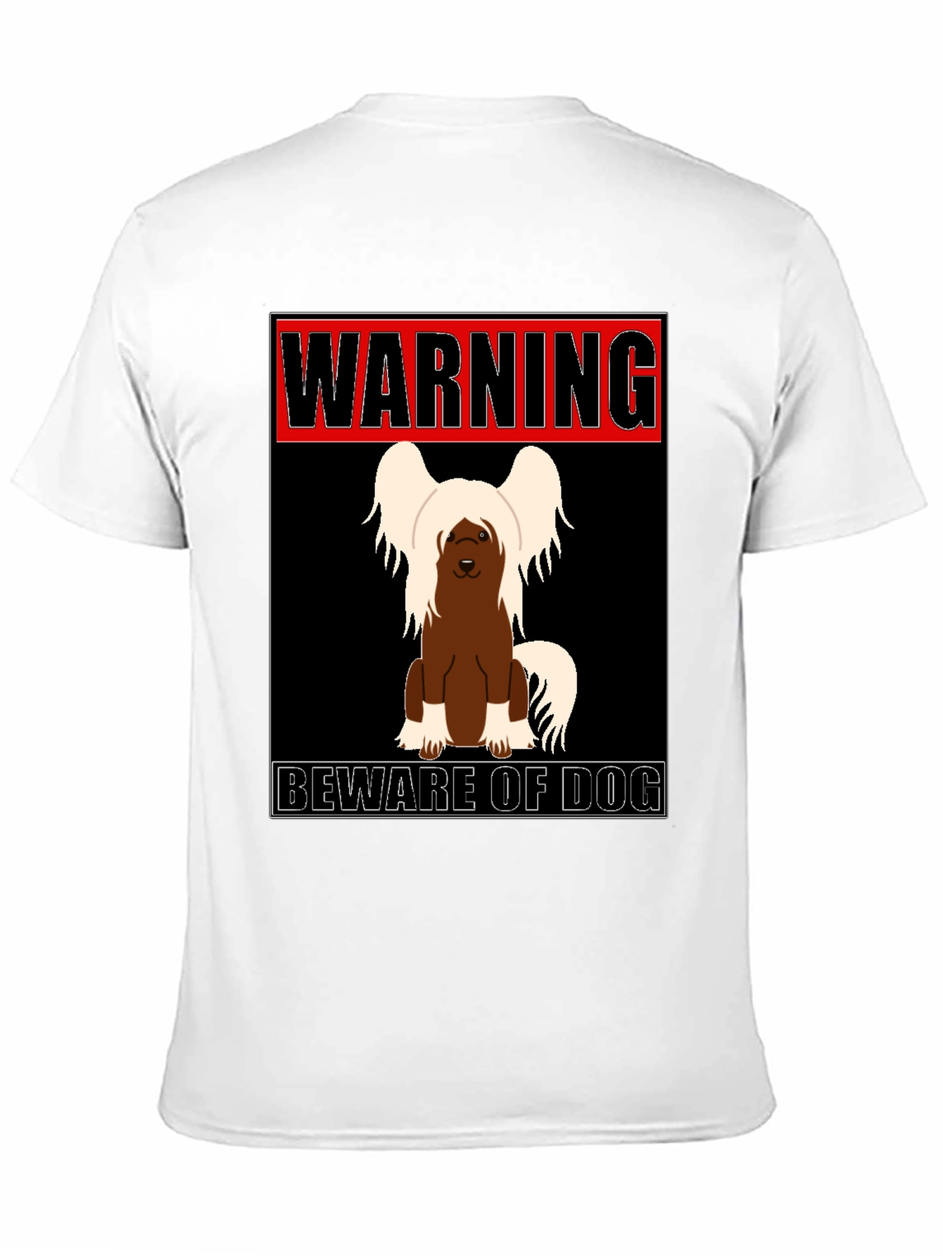 Black Warning Beware of Dog T-Shirt view 11