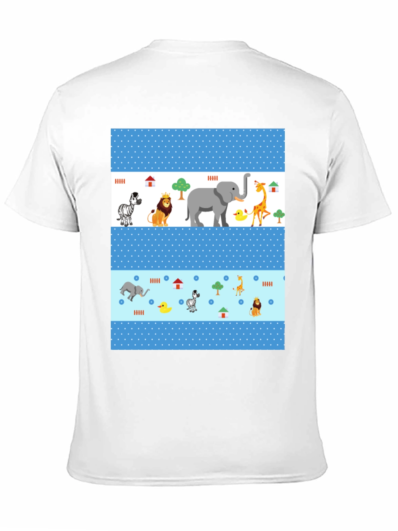 Black Fun Animal Print Tee - Black Casual Shirt view 11