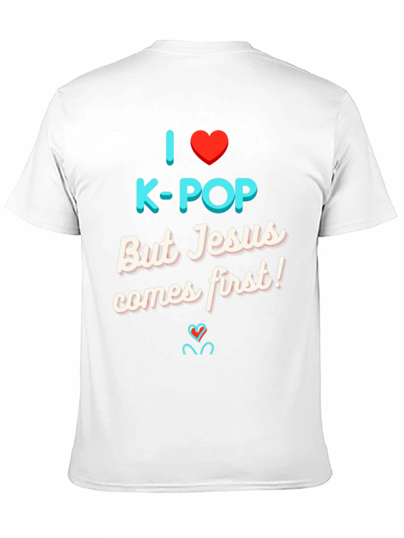 Black I Love K-Pop But Jesus T-Shirt view 11