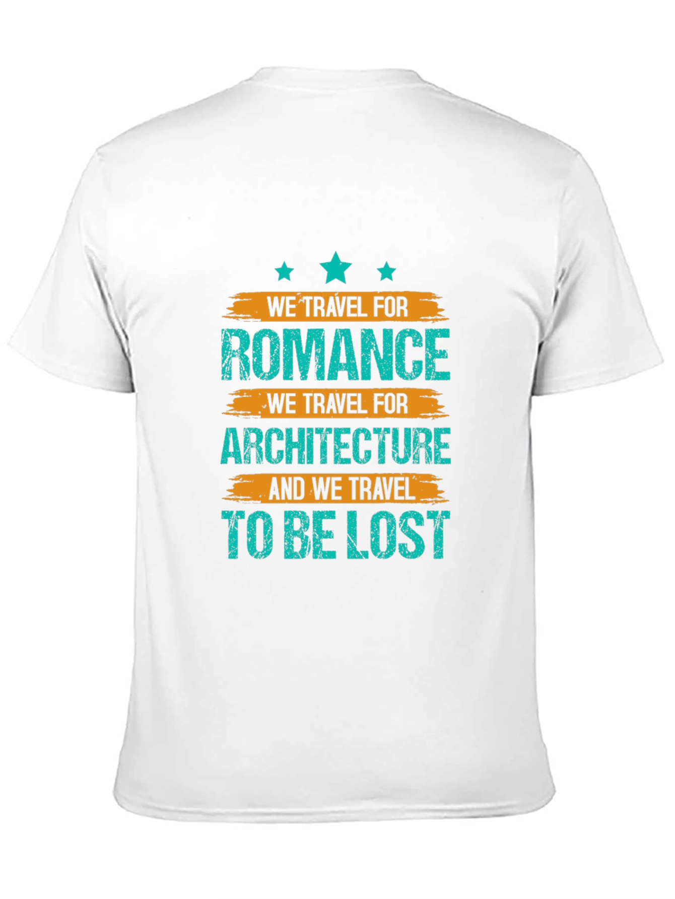 Black Travel Romance Architecture Lost T-Shirt view 11