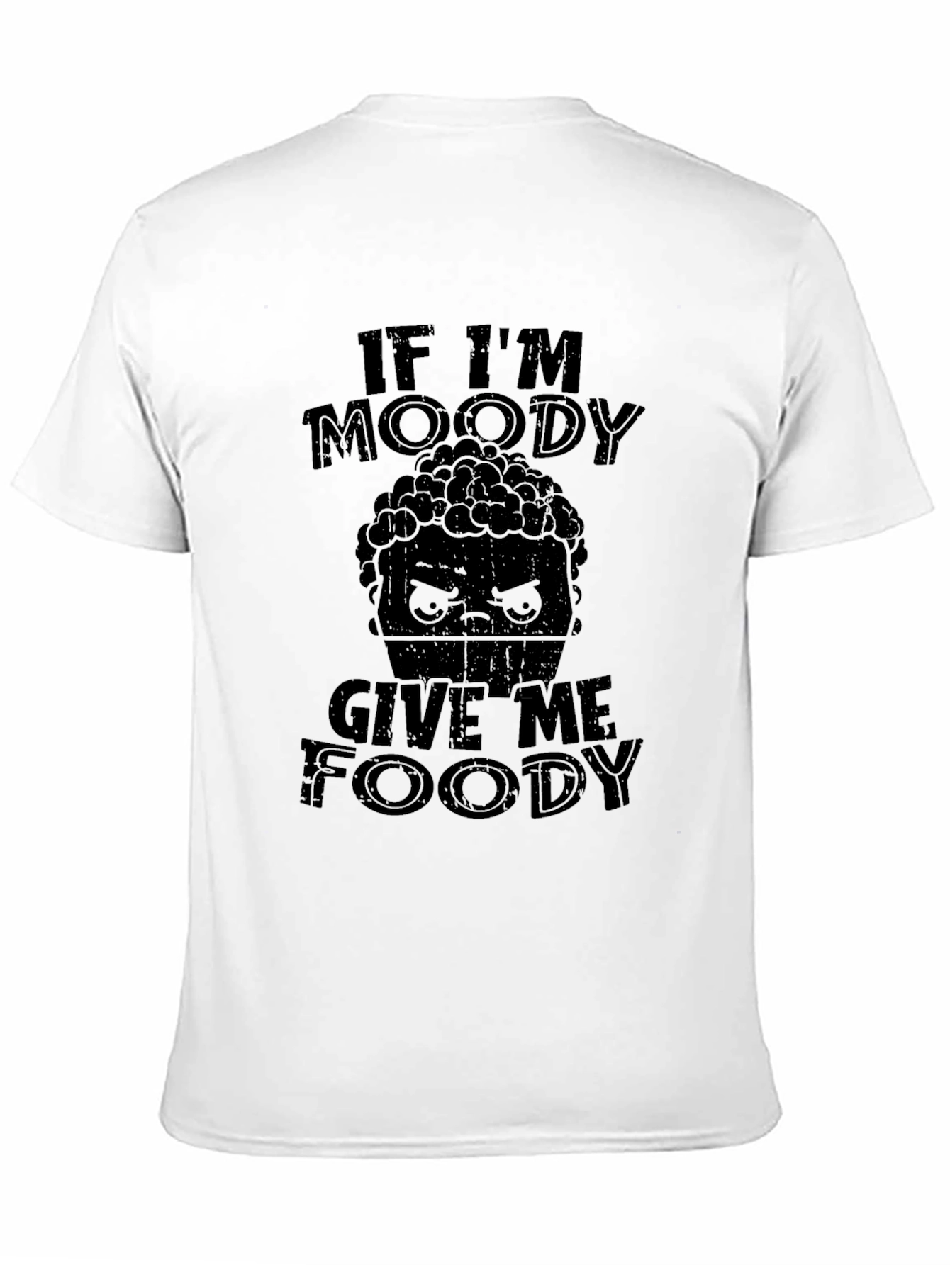 Black Moody Foody Graphic T-Shirt -  Funny Foodie Tee view 11