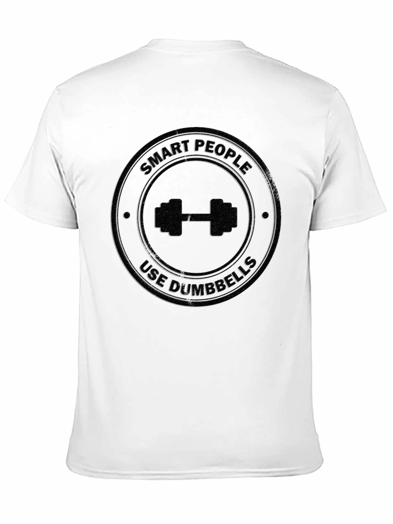 Black Smart People Use Dumbbells Black Graphic T-Shirt view 11