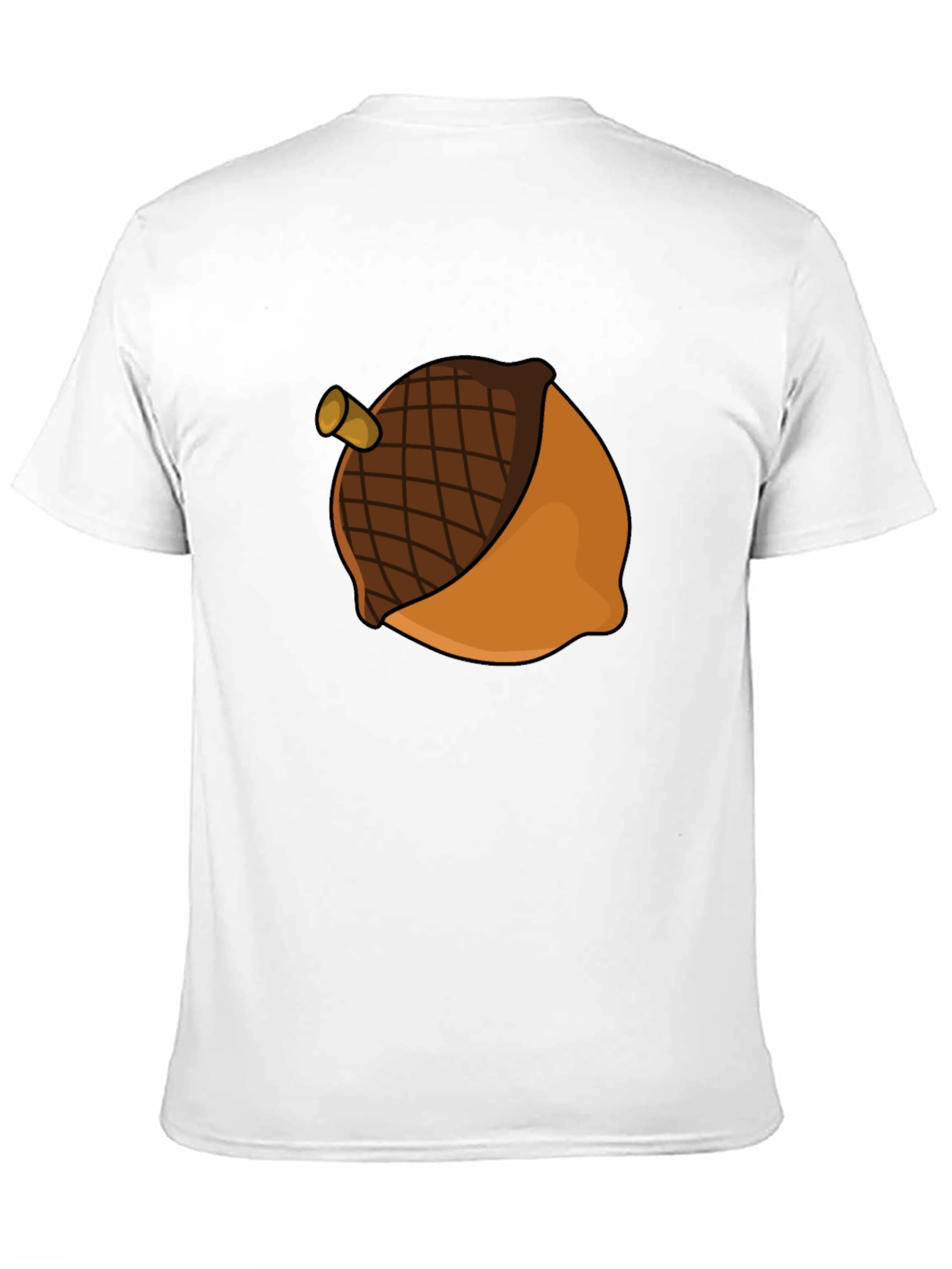 Black Acorn Graphic Tee - Nature Inspired Casual Wear view 11