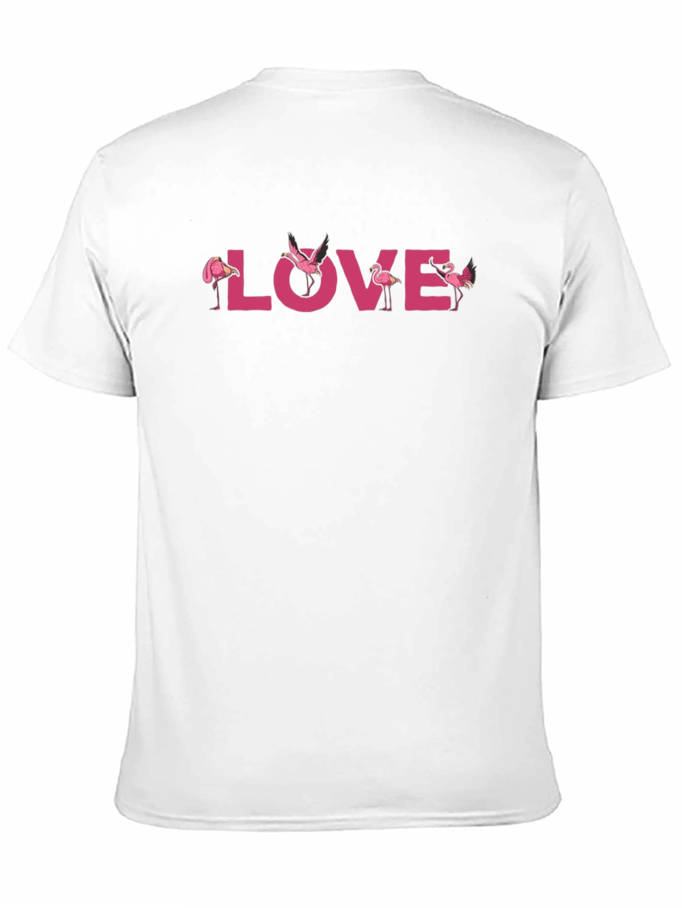 Flamingo Love Graphic Tee - Black - 11