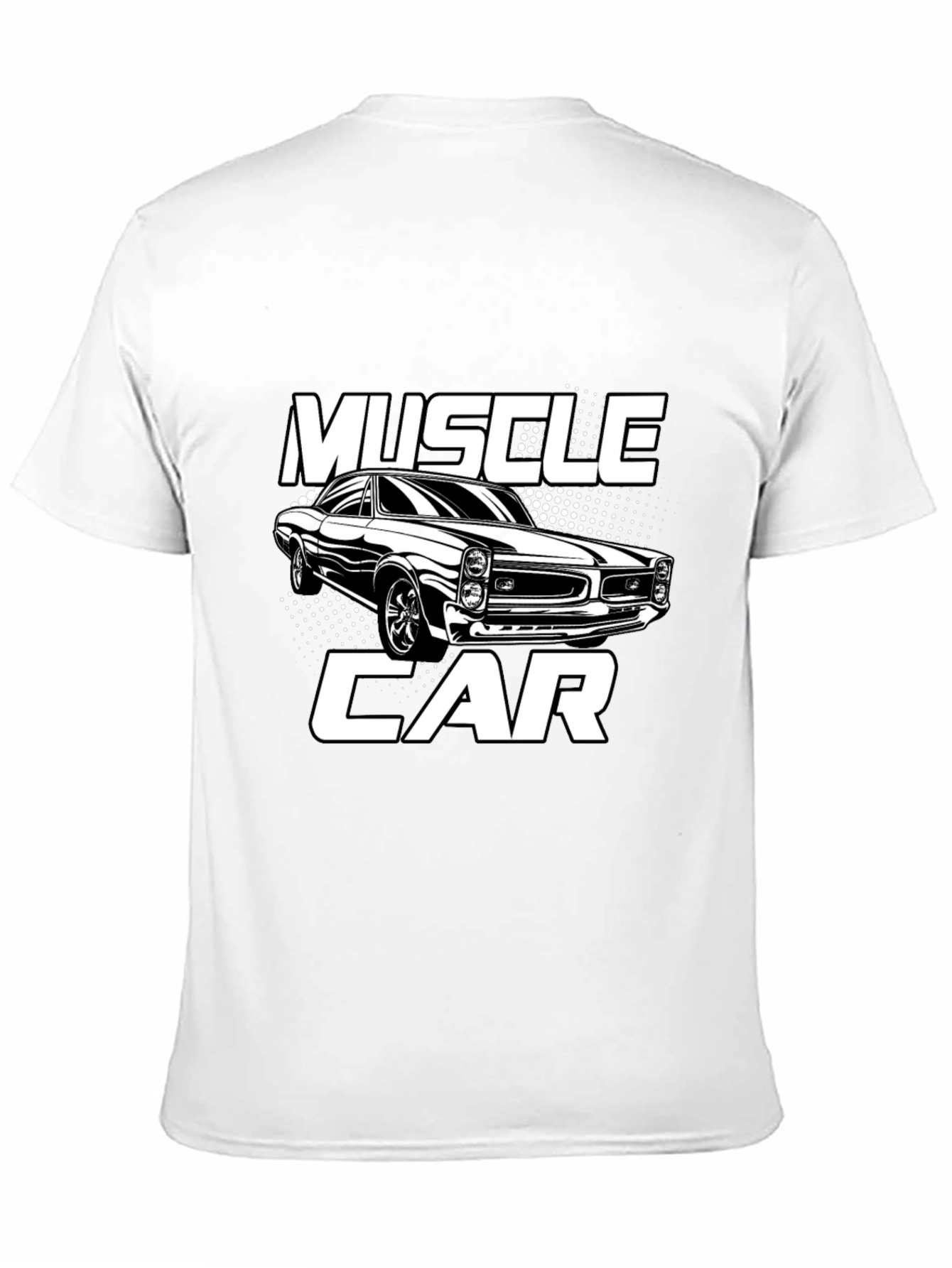 Black Muscle Car Graphic T-Shirt - Black view 11